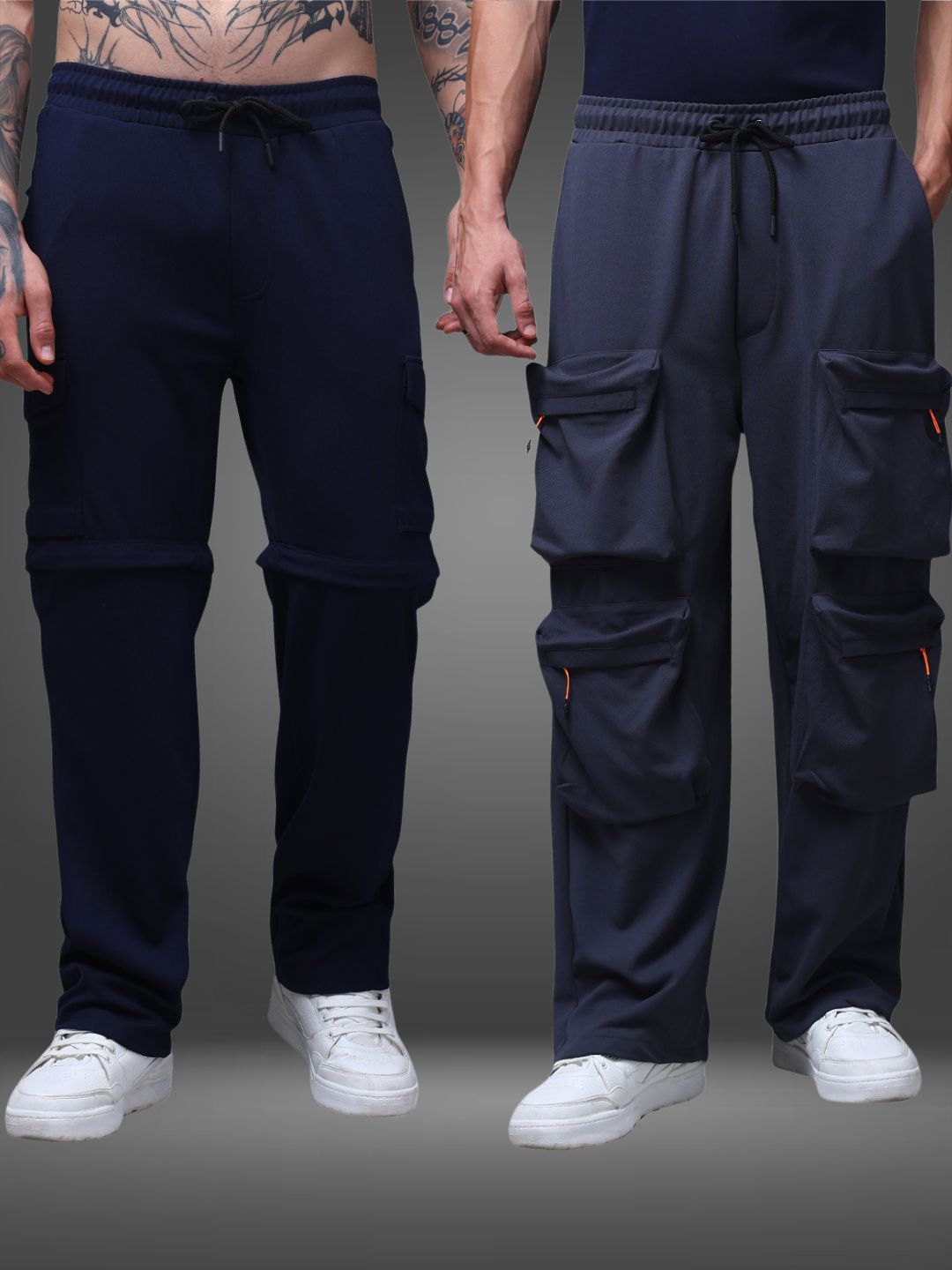 Men's Loose Fit Pack of 2 Trackpants