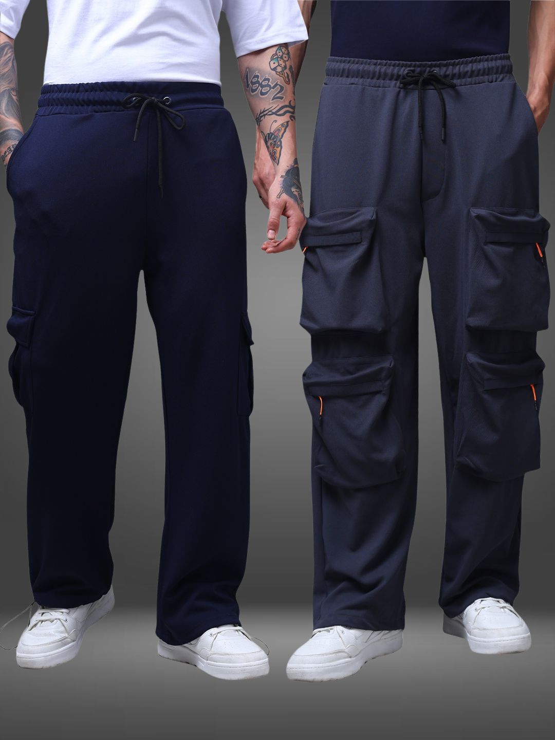 Men's Loose Fit Pack of 2 Trackpants