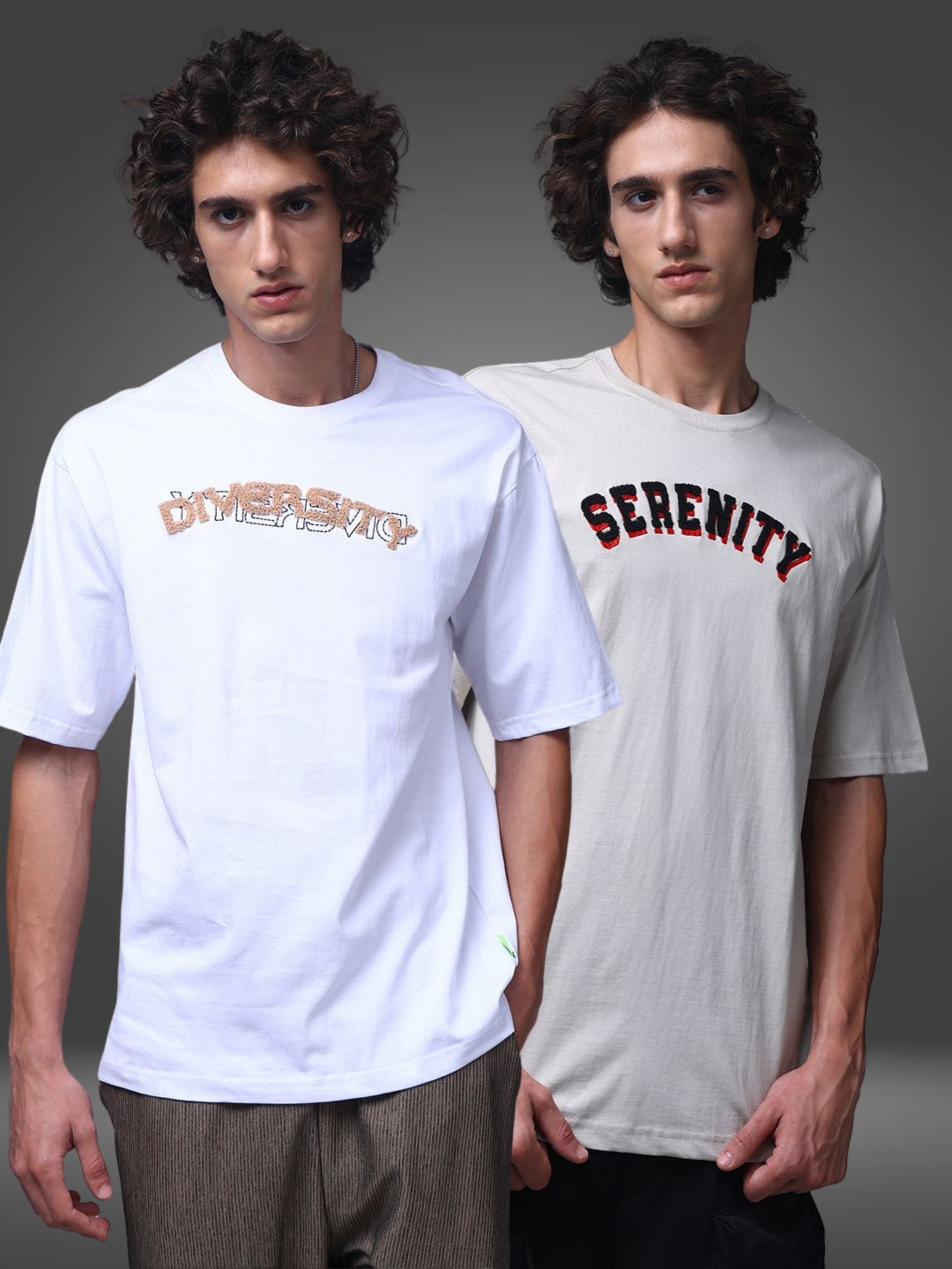 Men's Oversized Pack of 2 tshirts