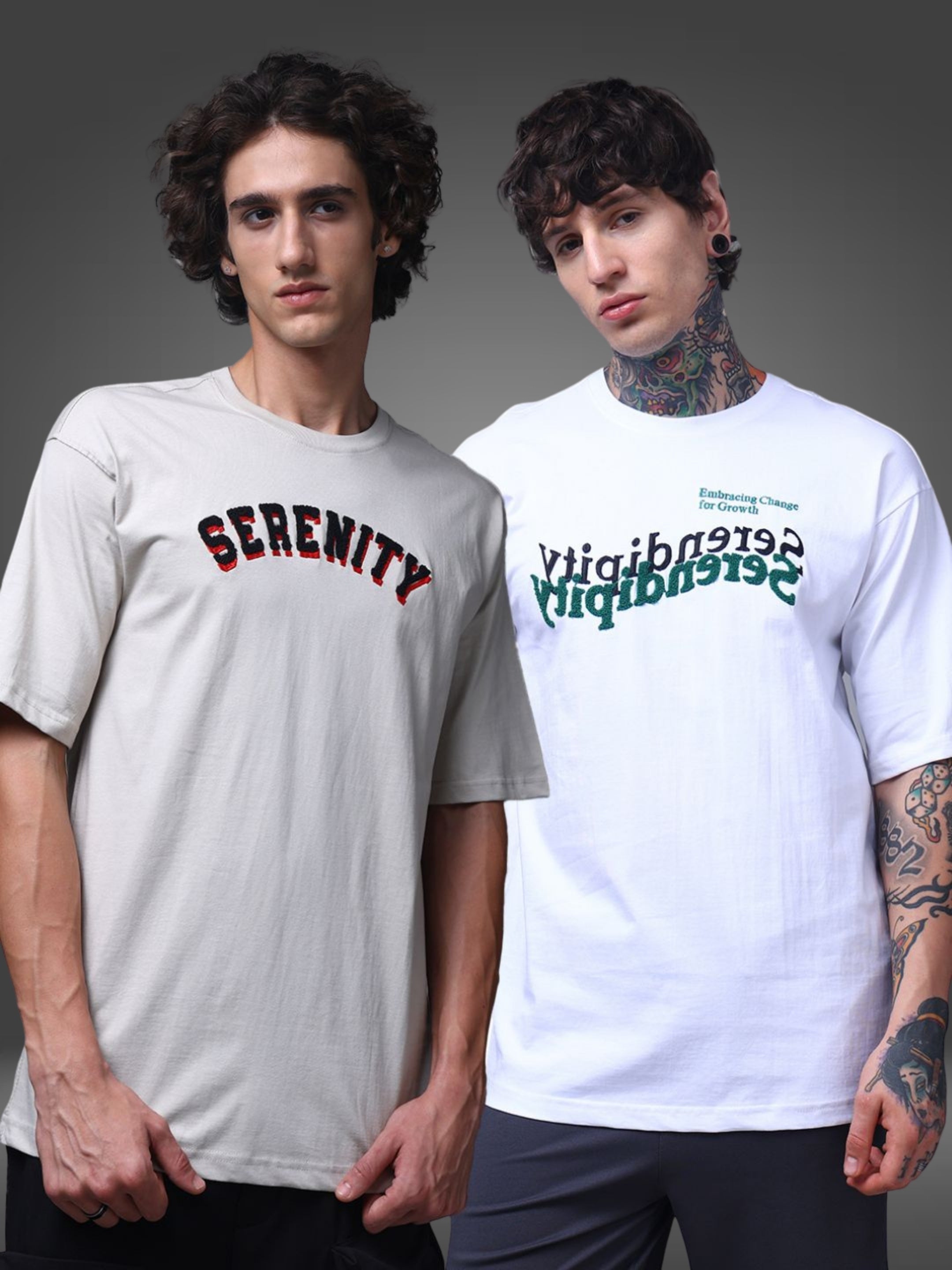 Men's Oversized Pack of 2 tshirts