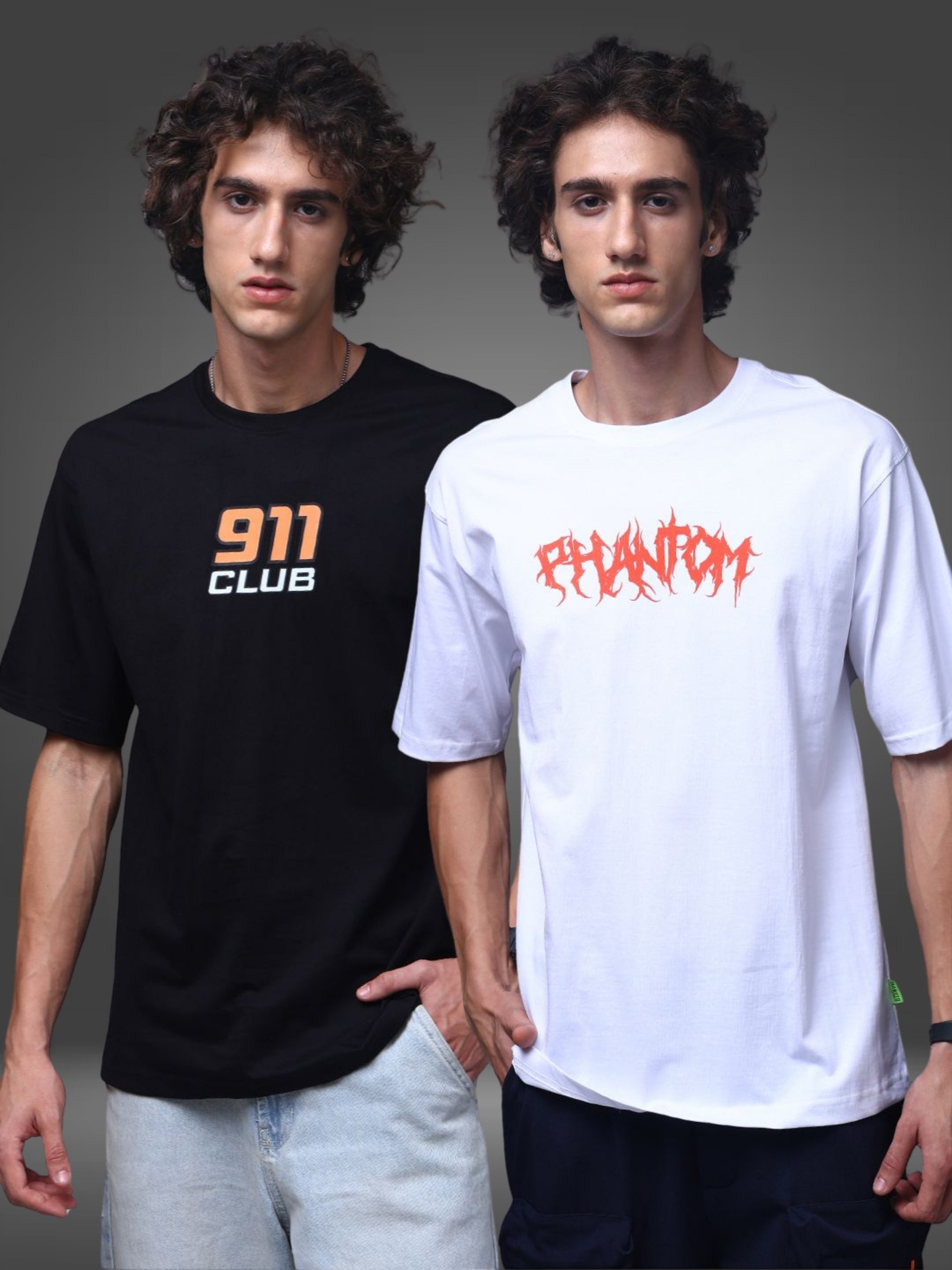 Men's Oversized Pack of 2 tshirts