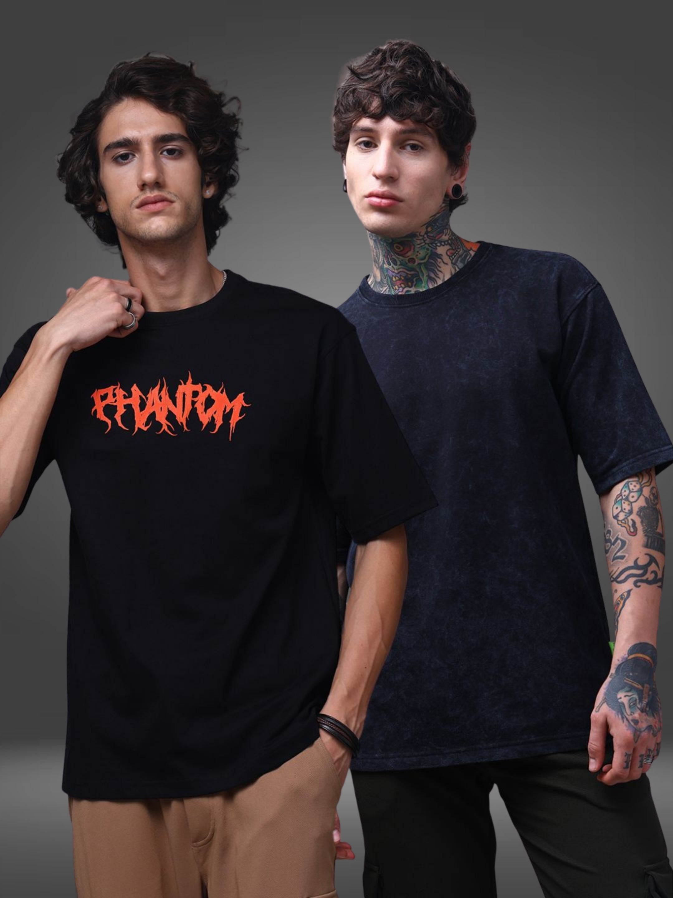 Men's Oversized Pack of 2 tshirts