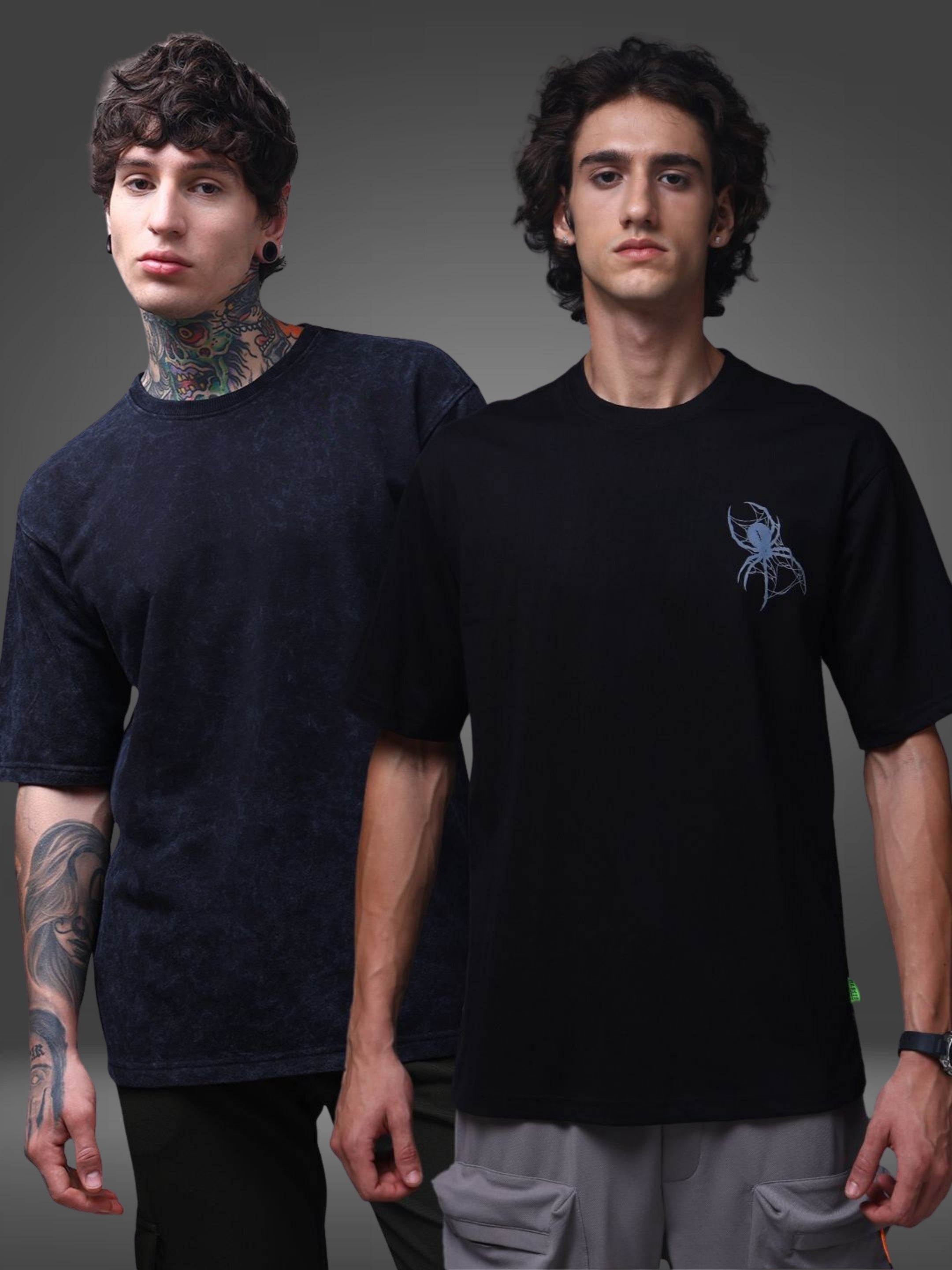 Men's Oversized Pack of 2 tshirts