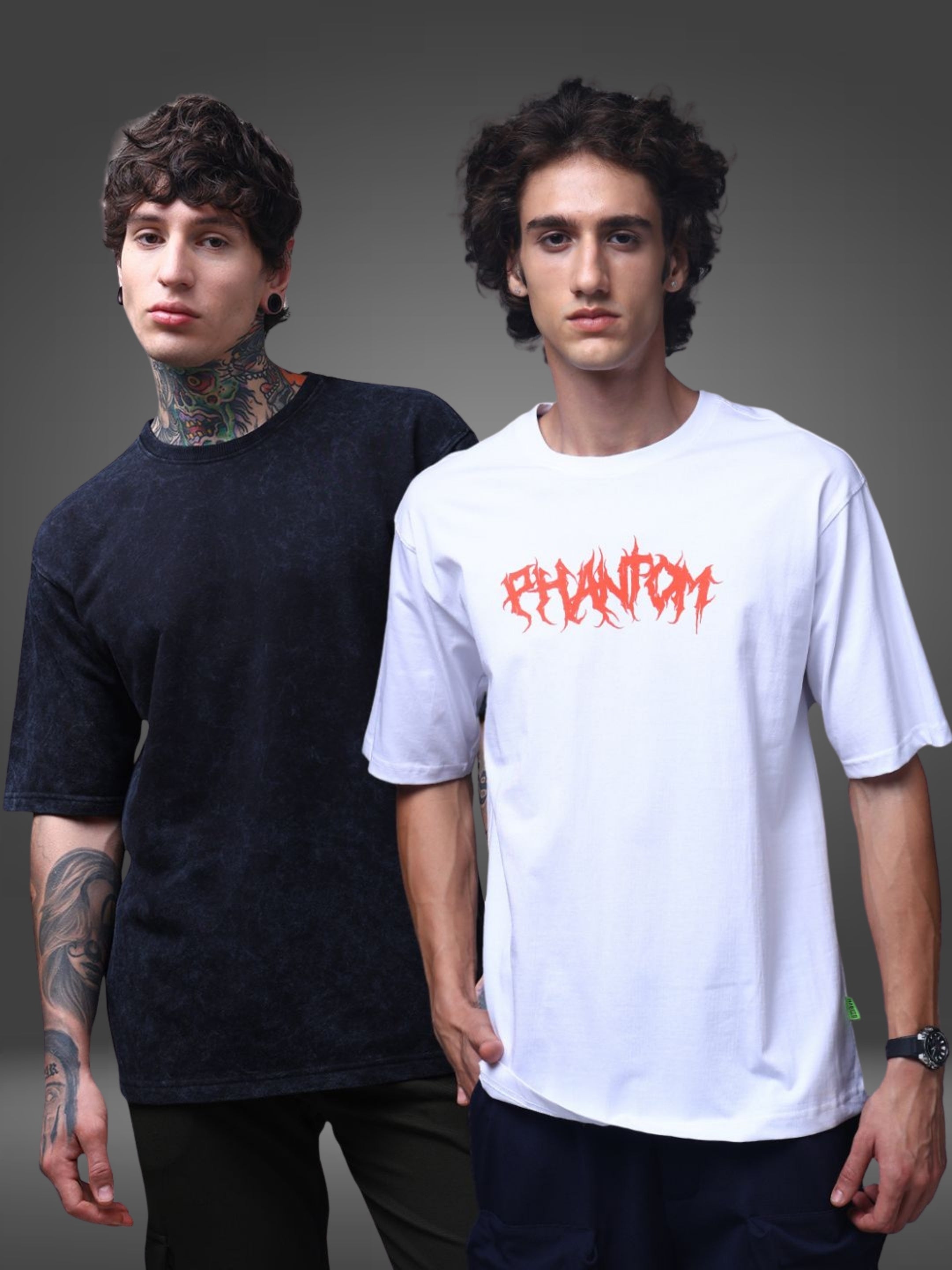 Men's Oversized Pack of 2 tshirts