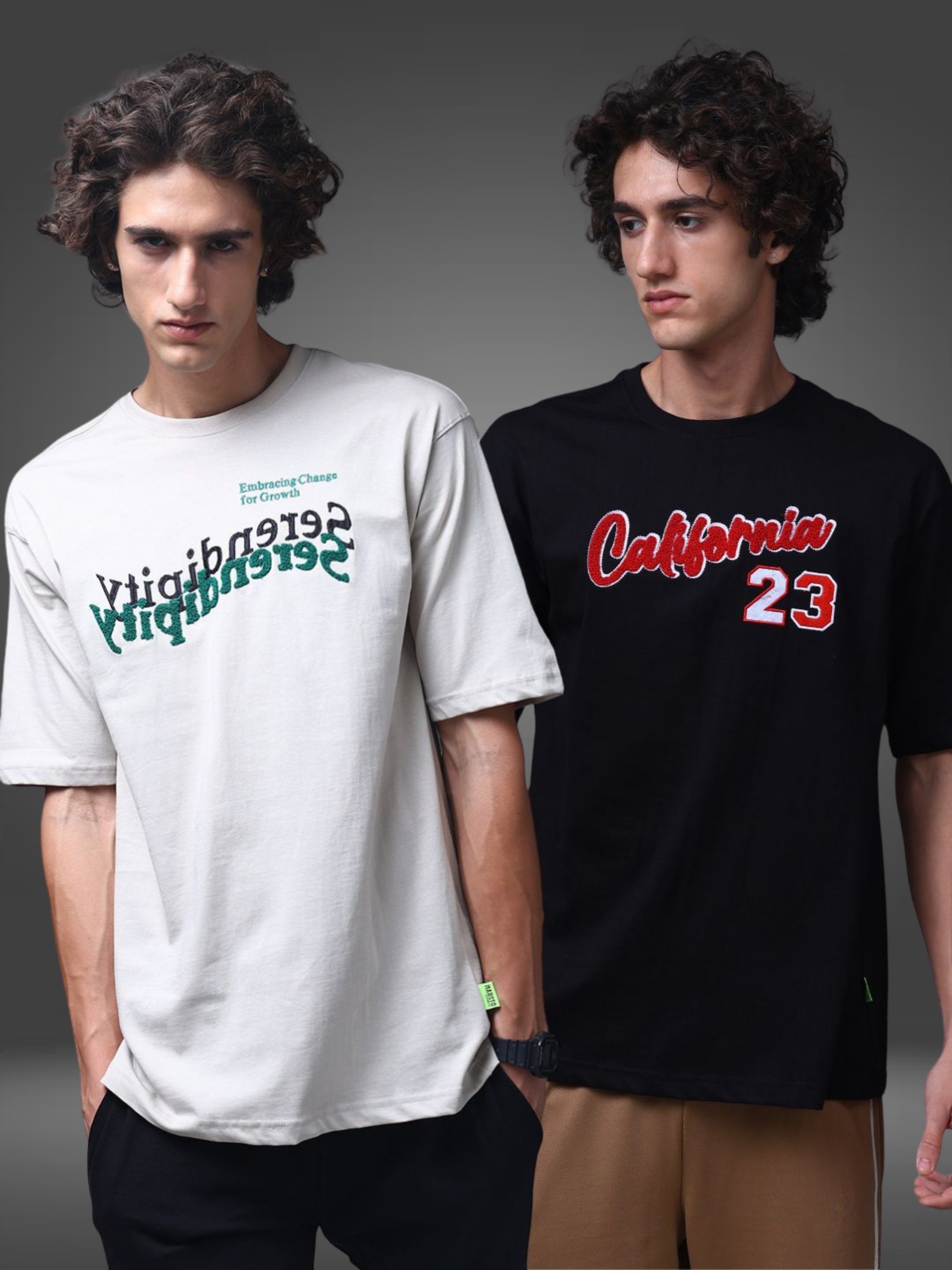 Men's Oversized Pack of 2 tshirts