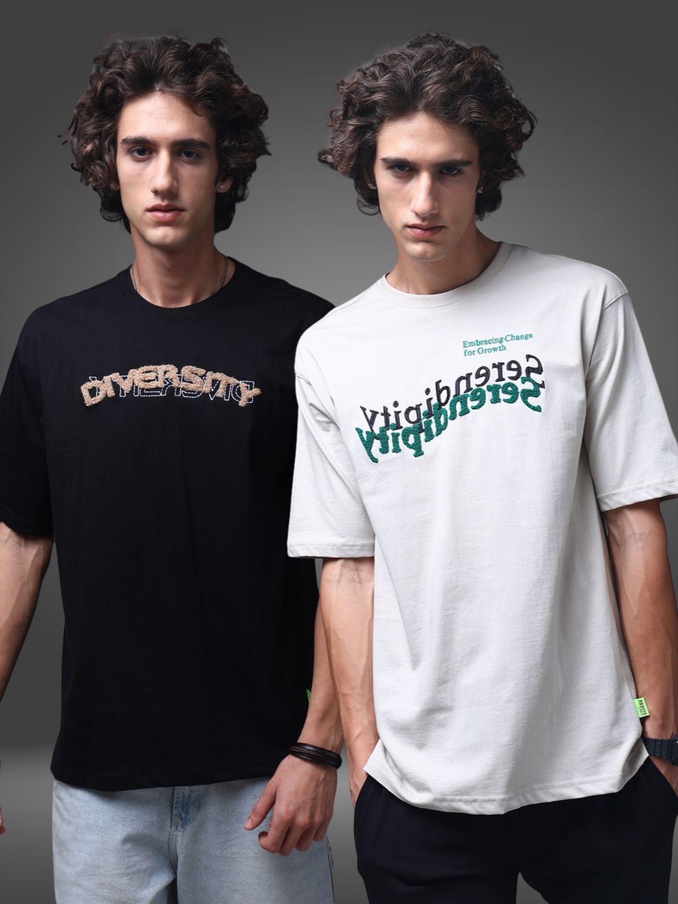 Men's Oversized Pack of 2 tshirts