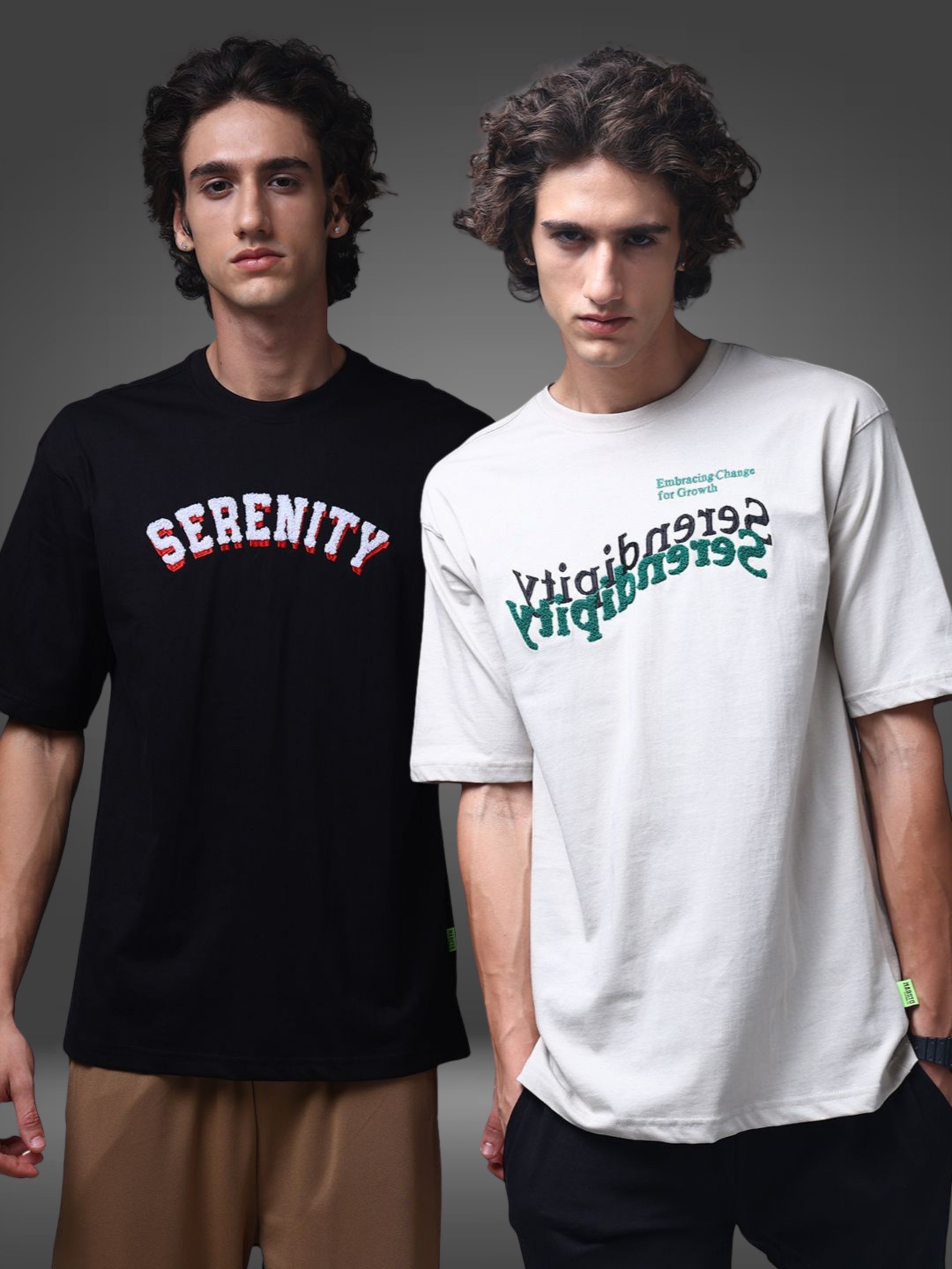 Men's Oversized Pack of 2 tshirts