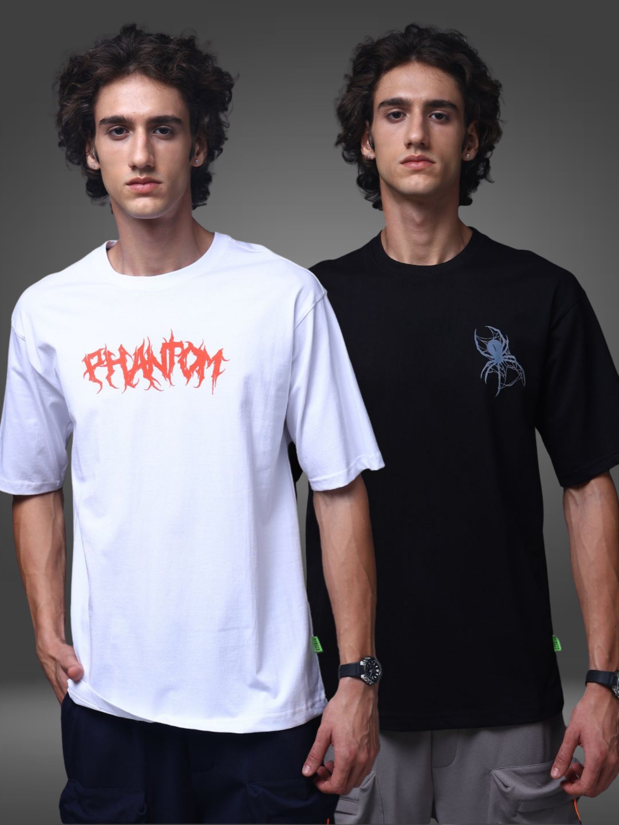 Men's Oversized Pack of 2 tshirts
