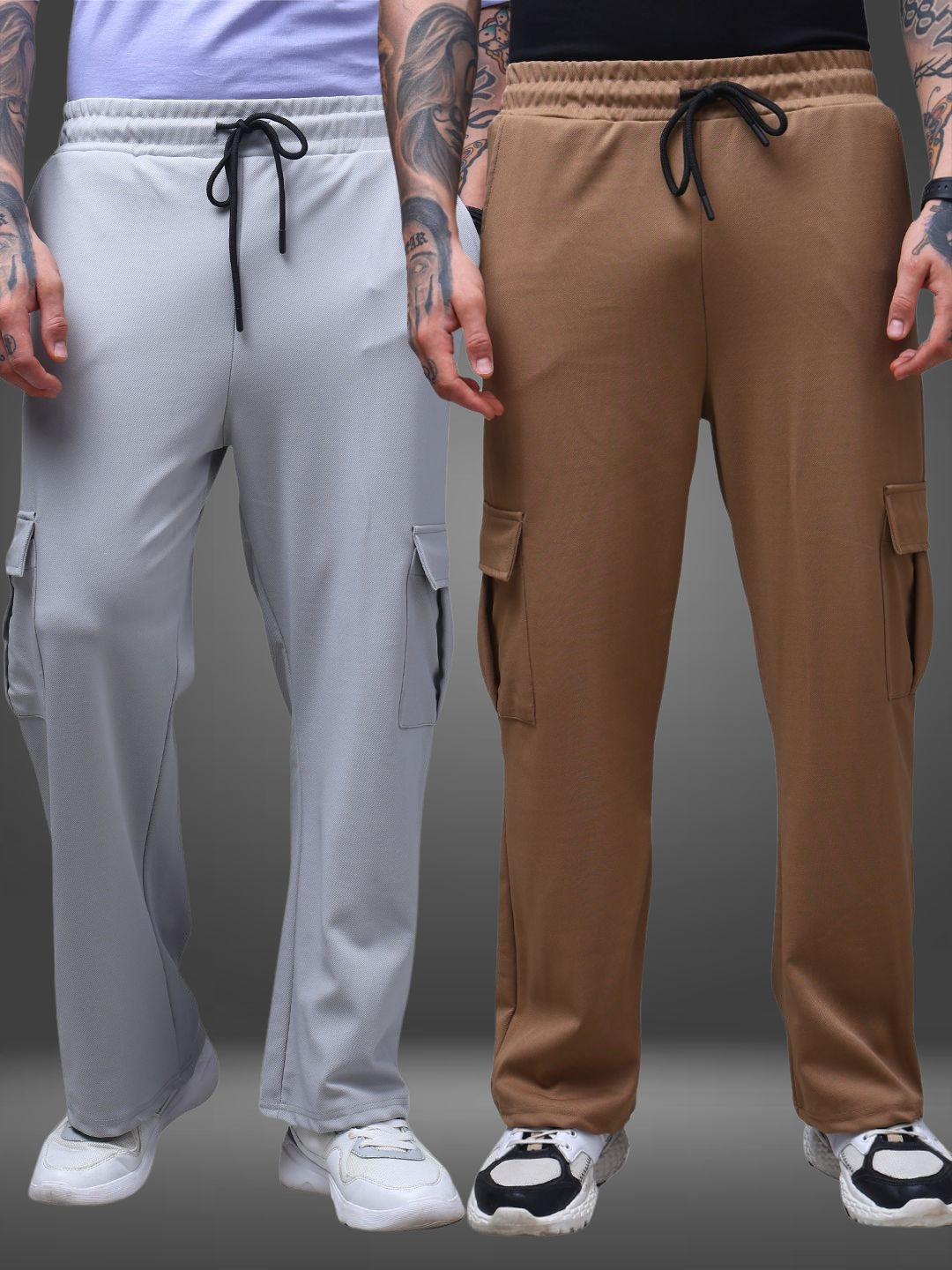 Men's Loose Fit Pack of 2 Trackpants