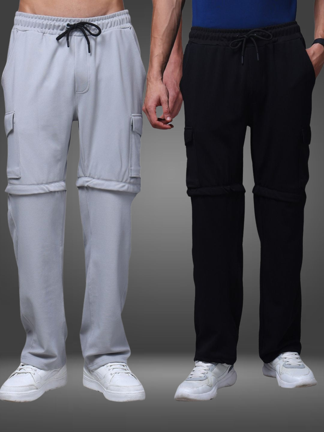 Men's Straight Fit Pack of 2 Trackpants