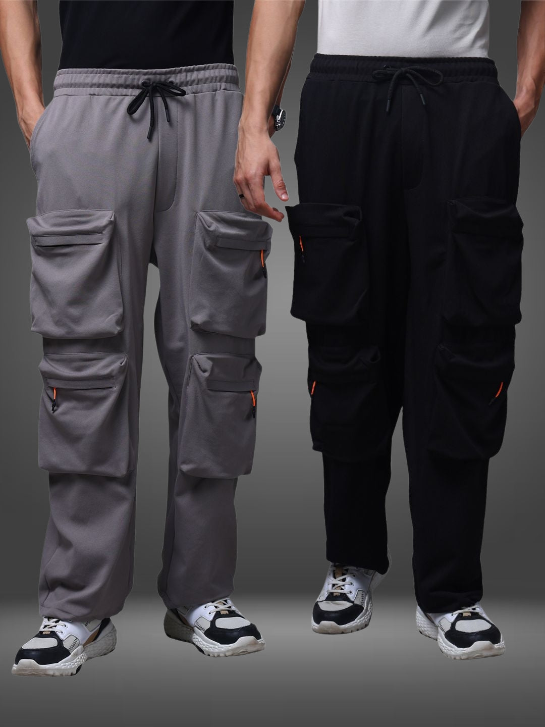 Men's Loose Fit Pack of 2 Trackpants