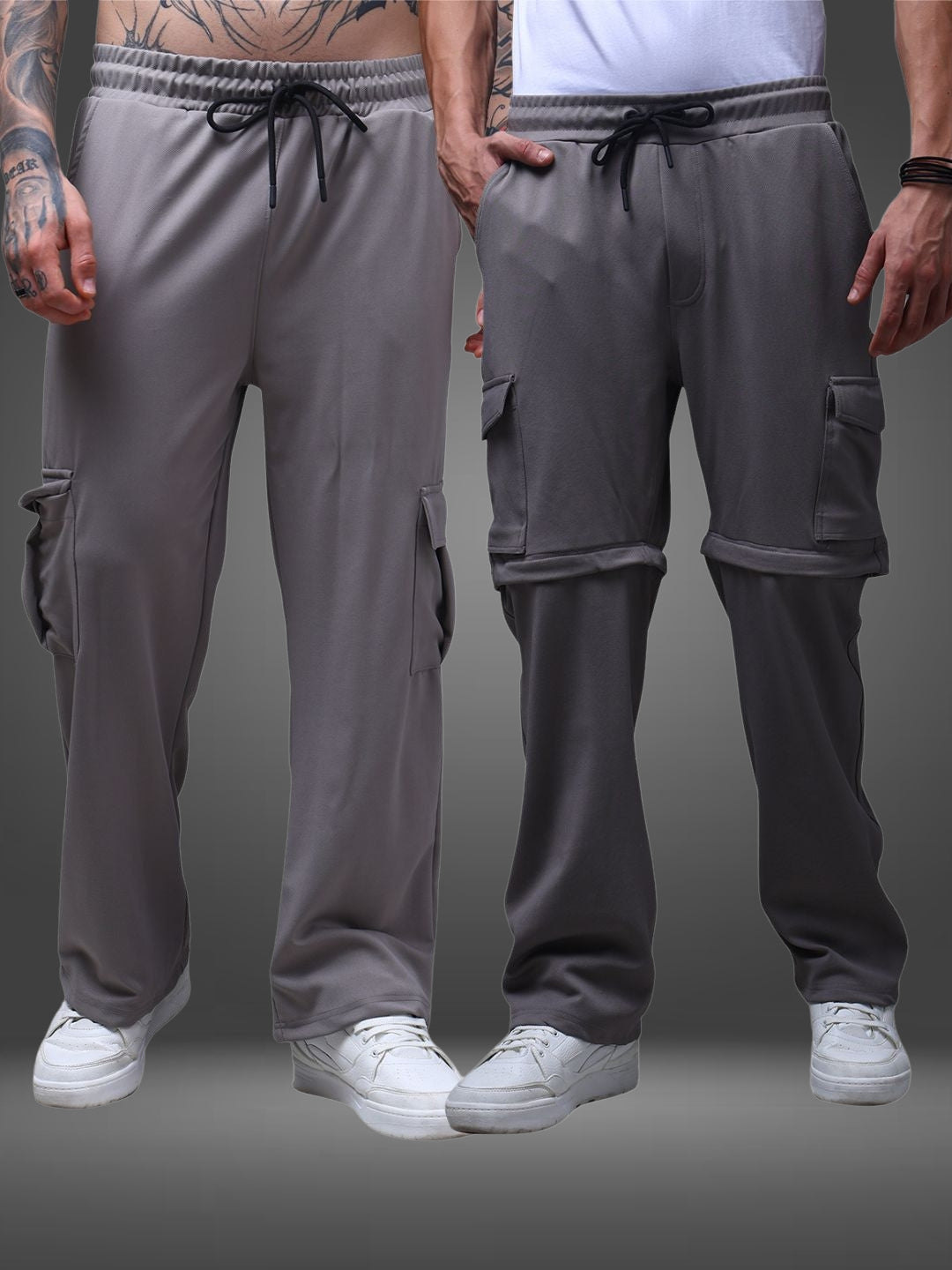 Men's Straight Fit Pack of 2 Trackpants