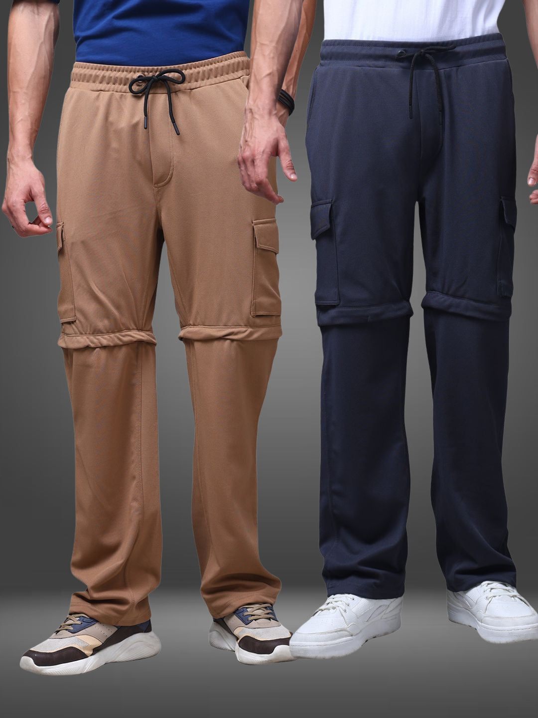 Men's Straight Fit Pack of 2 Trackpants
