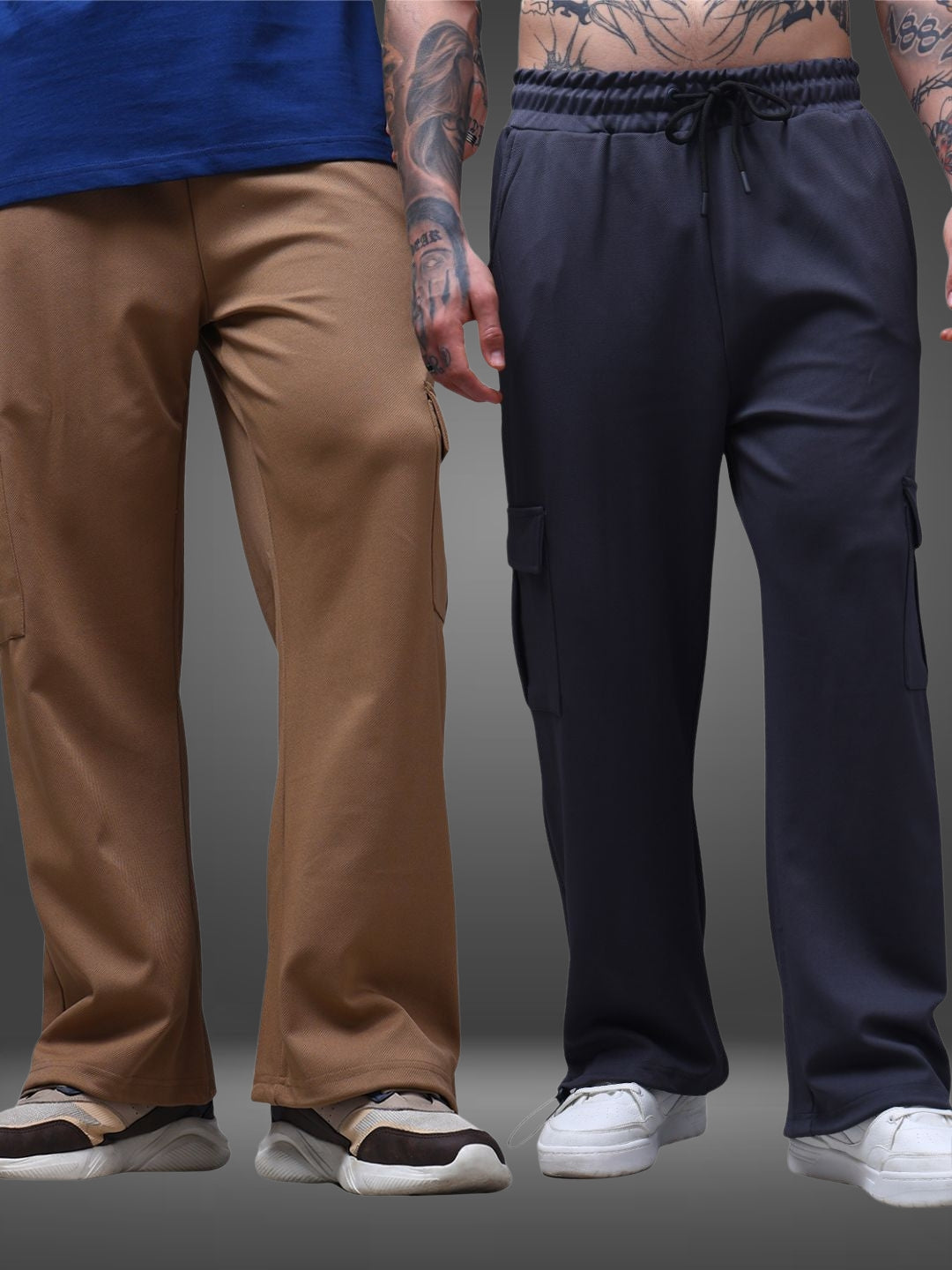 Men's Loose Fit Pack of 2 Trackpants