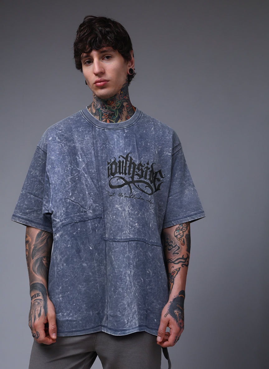 Men's Acidwashed Streetwear T-shirt