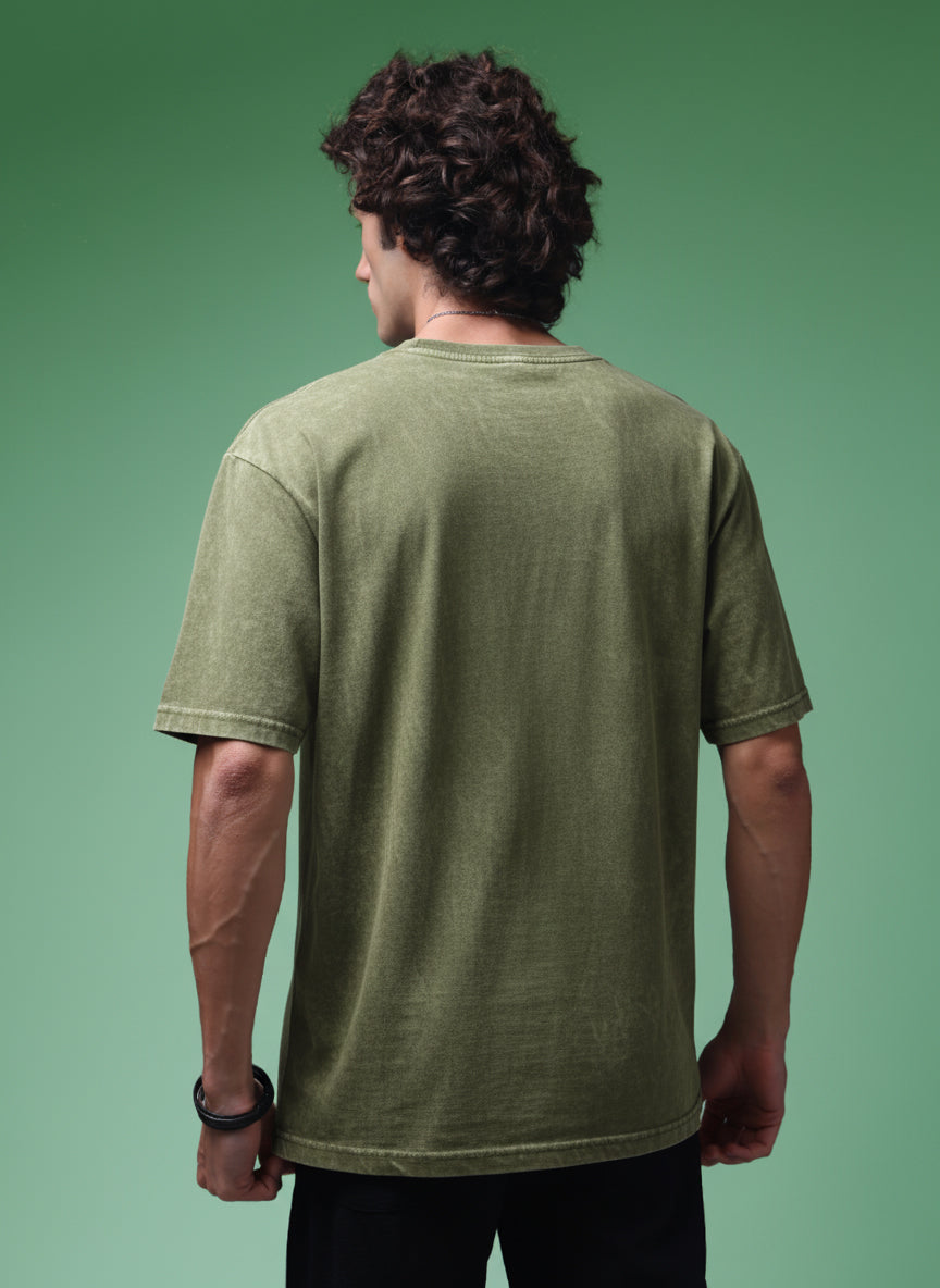 Men's Acidwashed Streetwear T-shirt