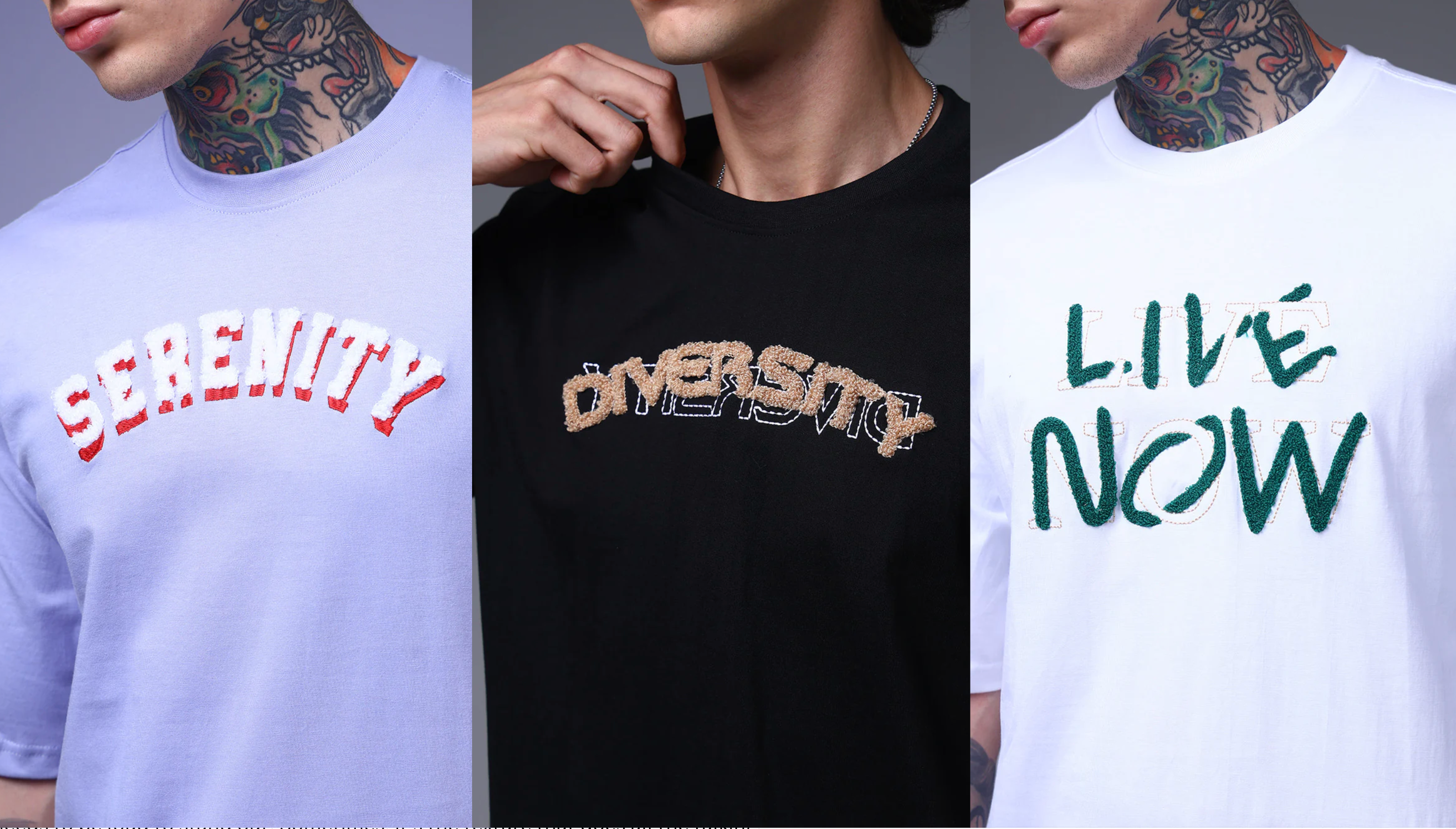 CHENILLE EMBROIDERED TEES: TEXTURE YOU CAN SEE, DETAIL YOU CAN FEEL