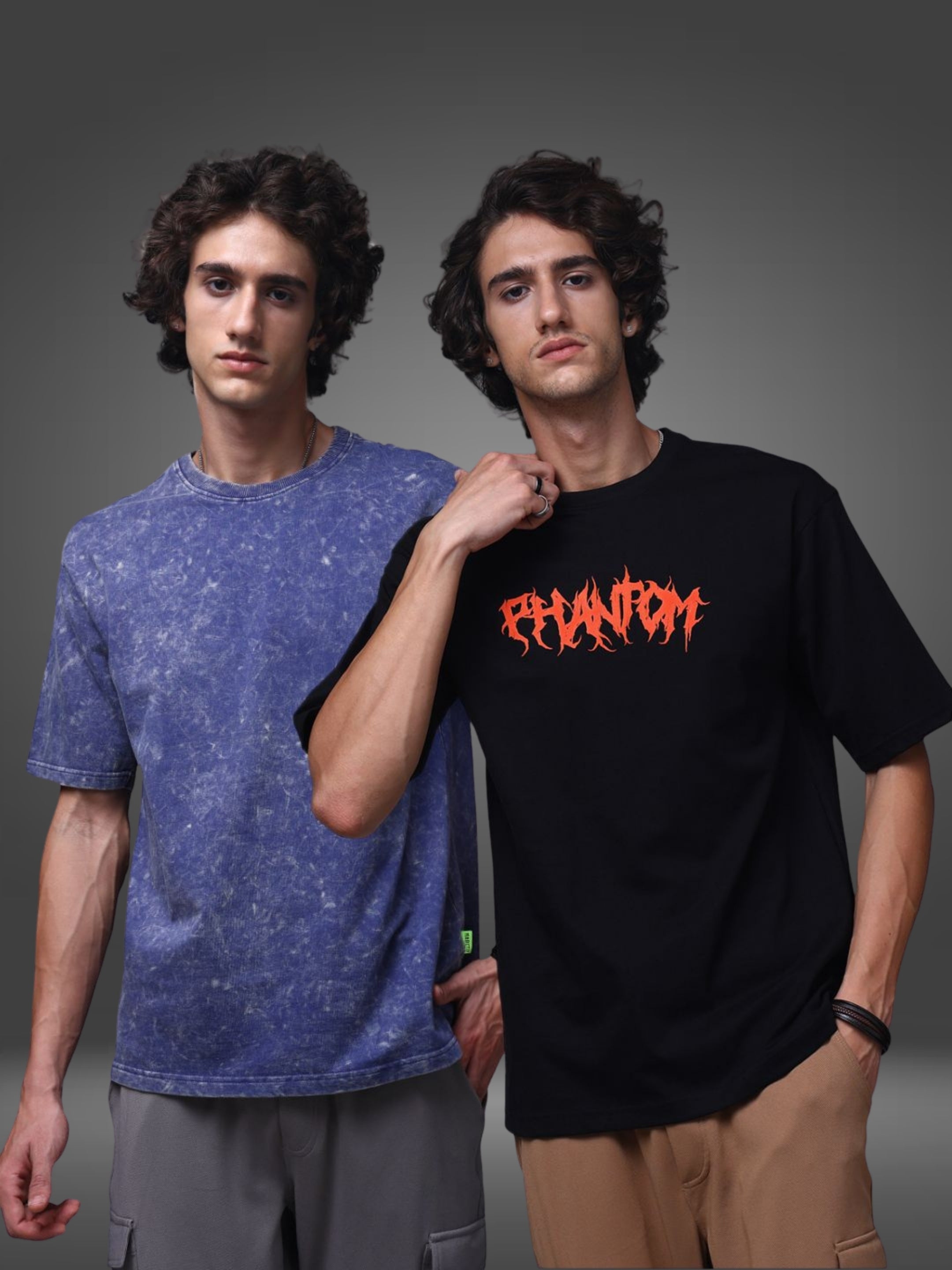 Men's Oversized Pack of 2 tshirts