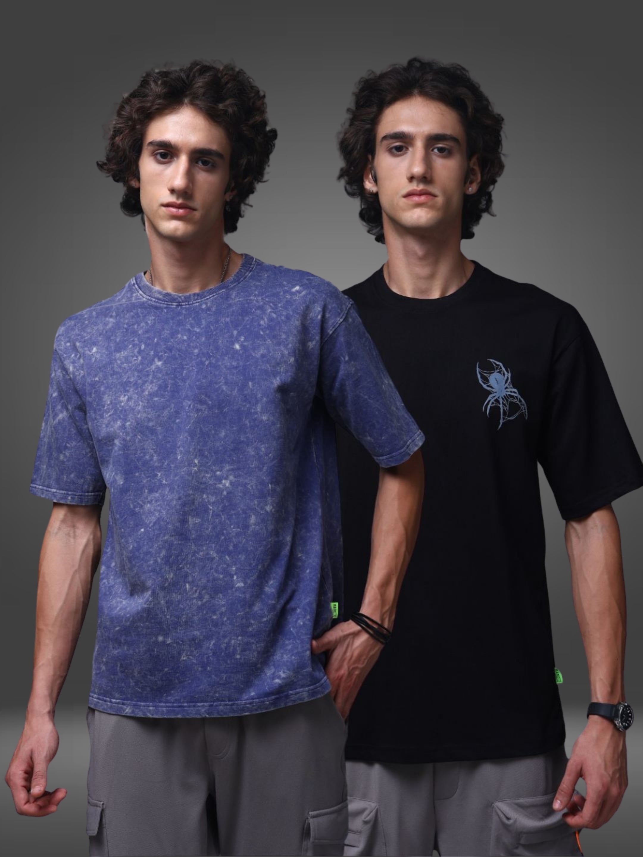 Men's Oversized Pack of 2 tshirts