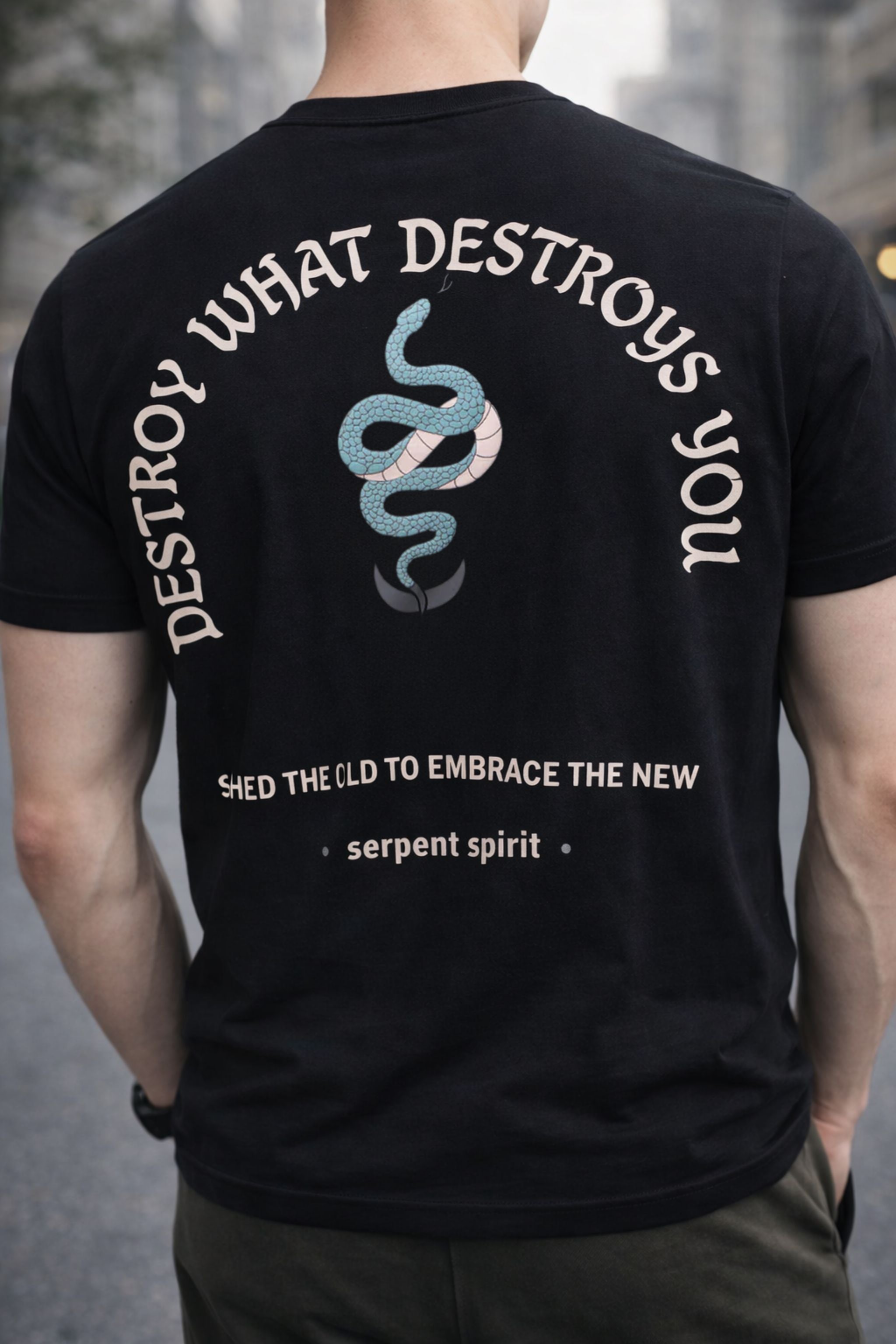 Men Black Graphic T-Shirt & Olive Jogger Co-Ord Set