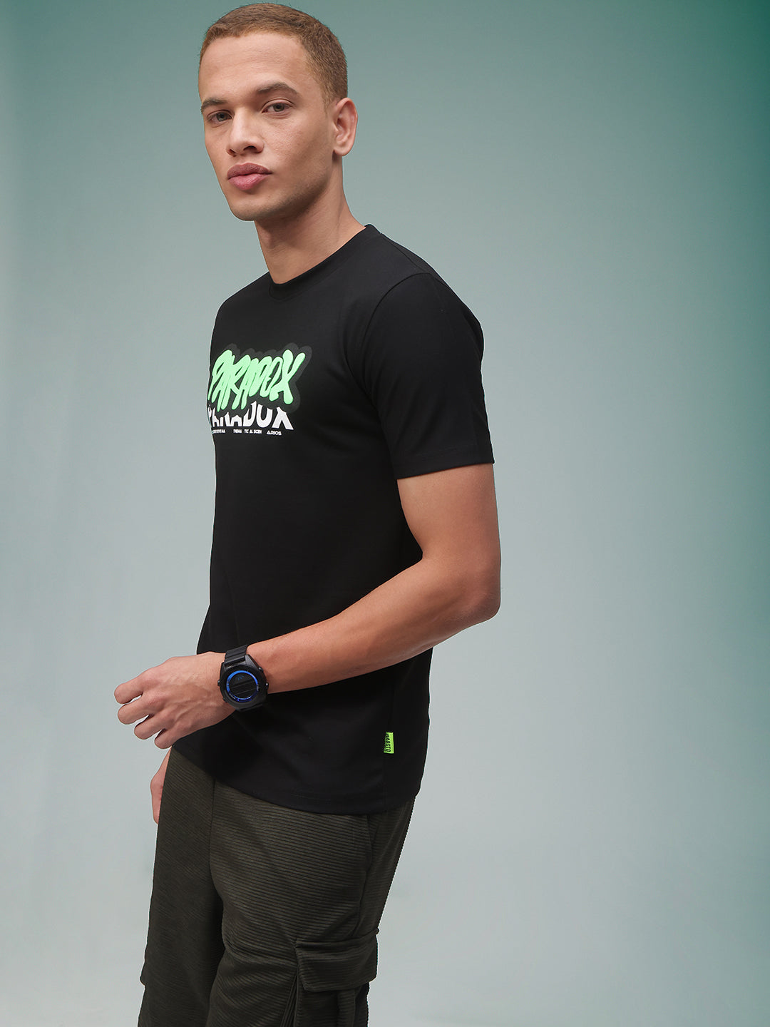 Mens Regular Fit Pack of 2 Printed Tshirts