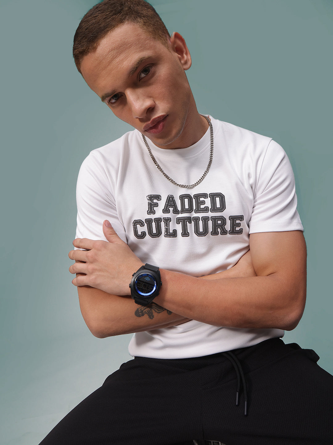 Mens Regular Fit Pack of 2 Printed Tshirts