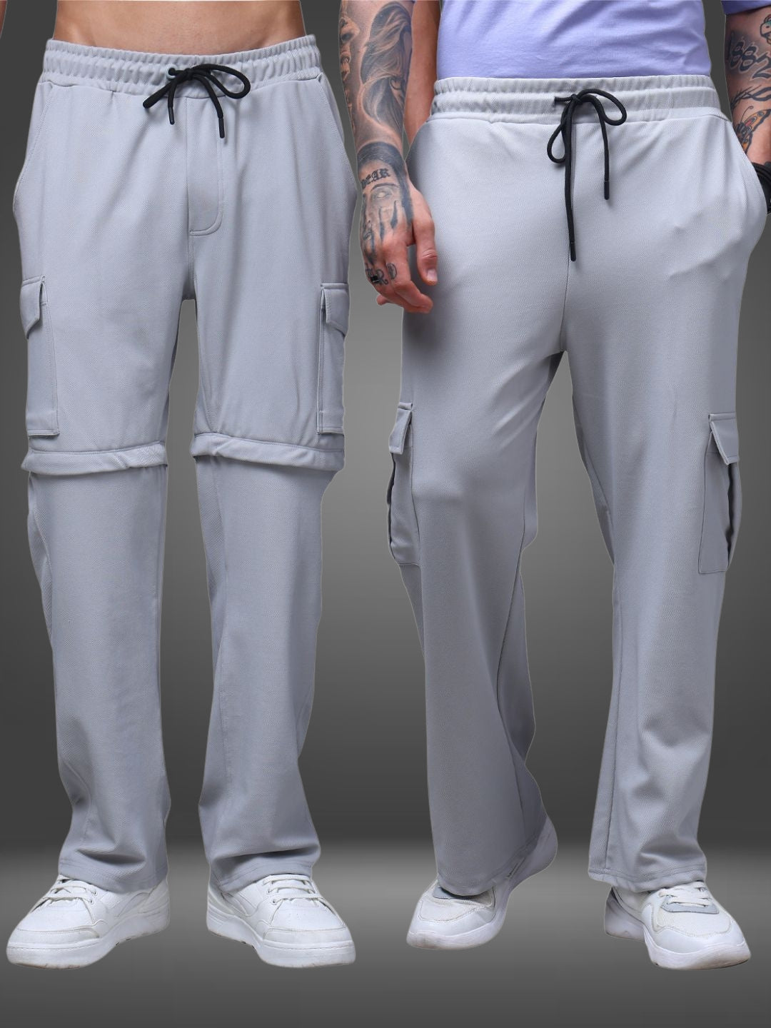 Men's Straight Fit Pack of 2 Trackpants