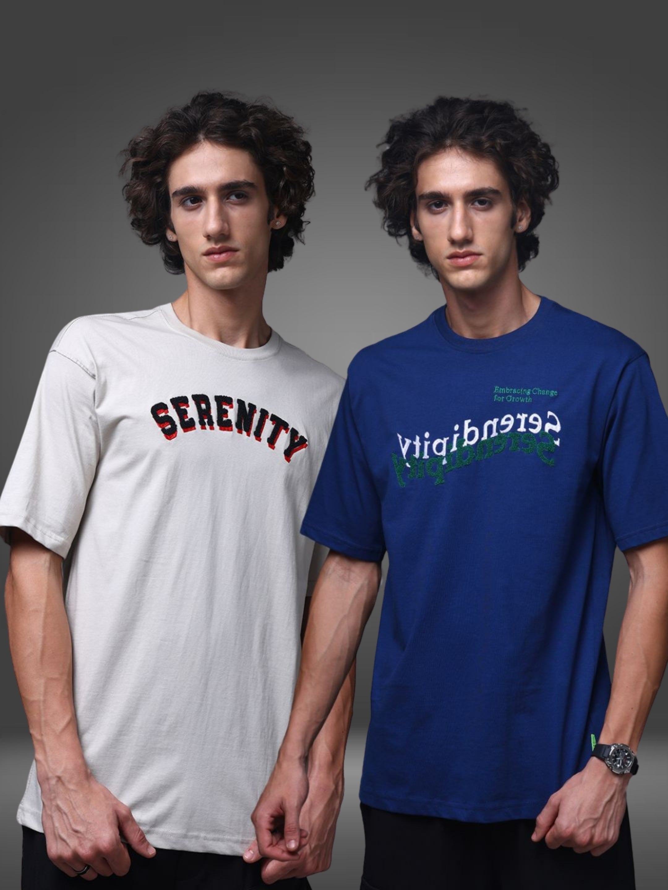 Men's Oversized Pack of 2 tshirts
