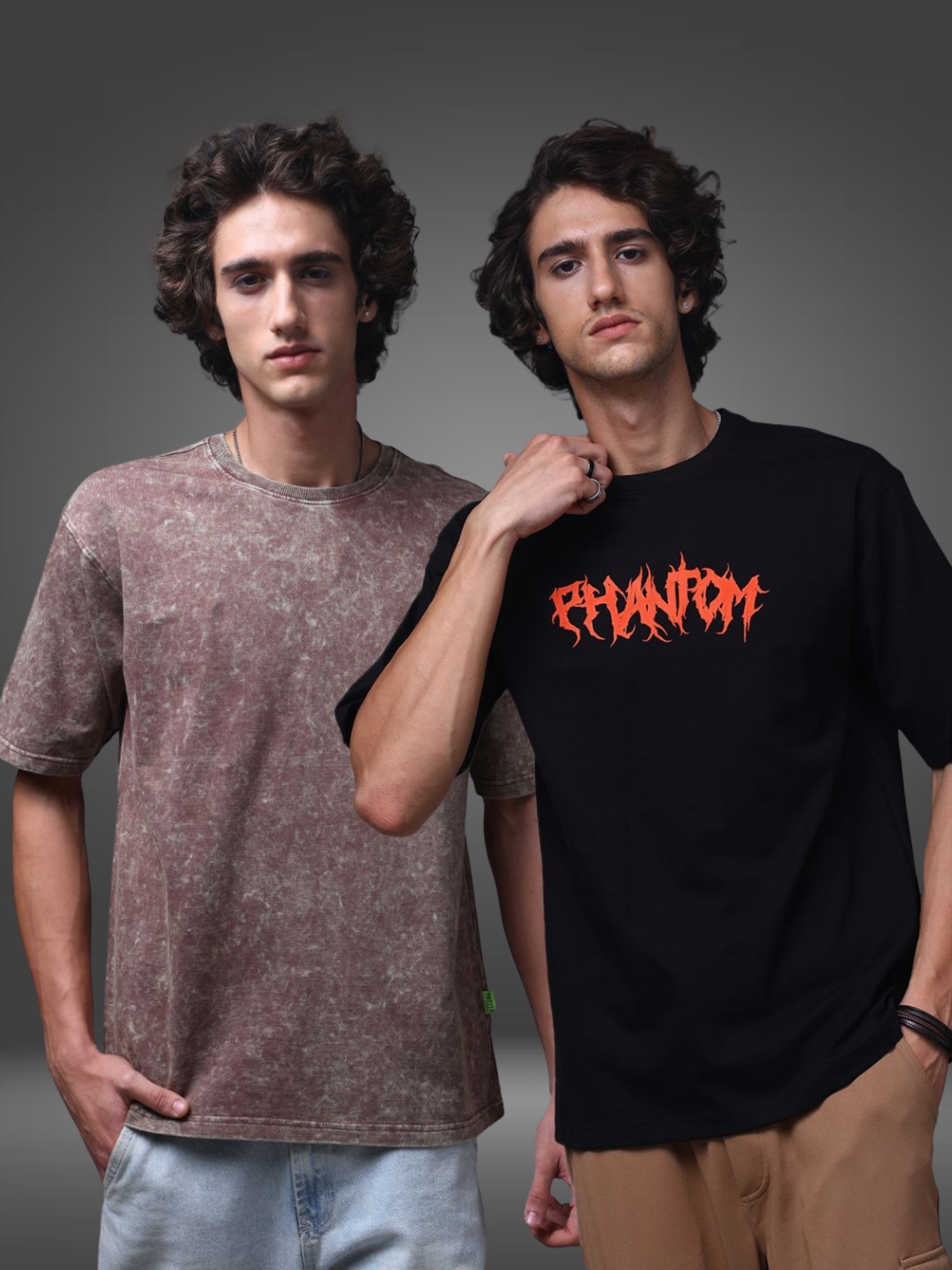 Men's Oversized Pack of 2 tshirts