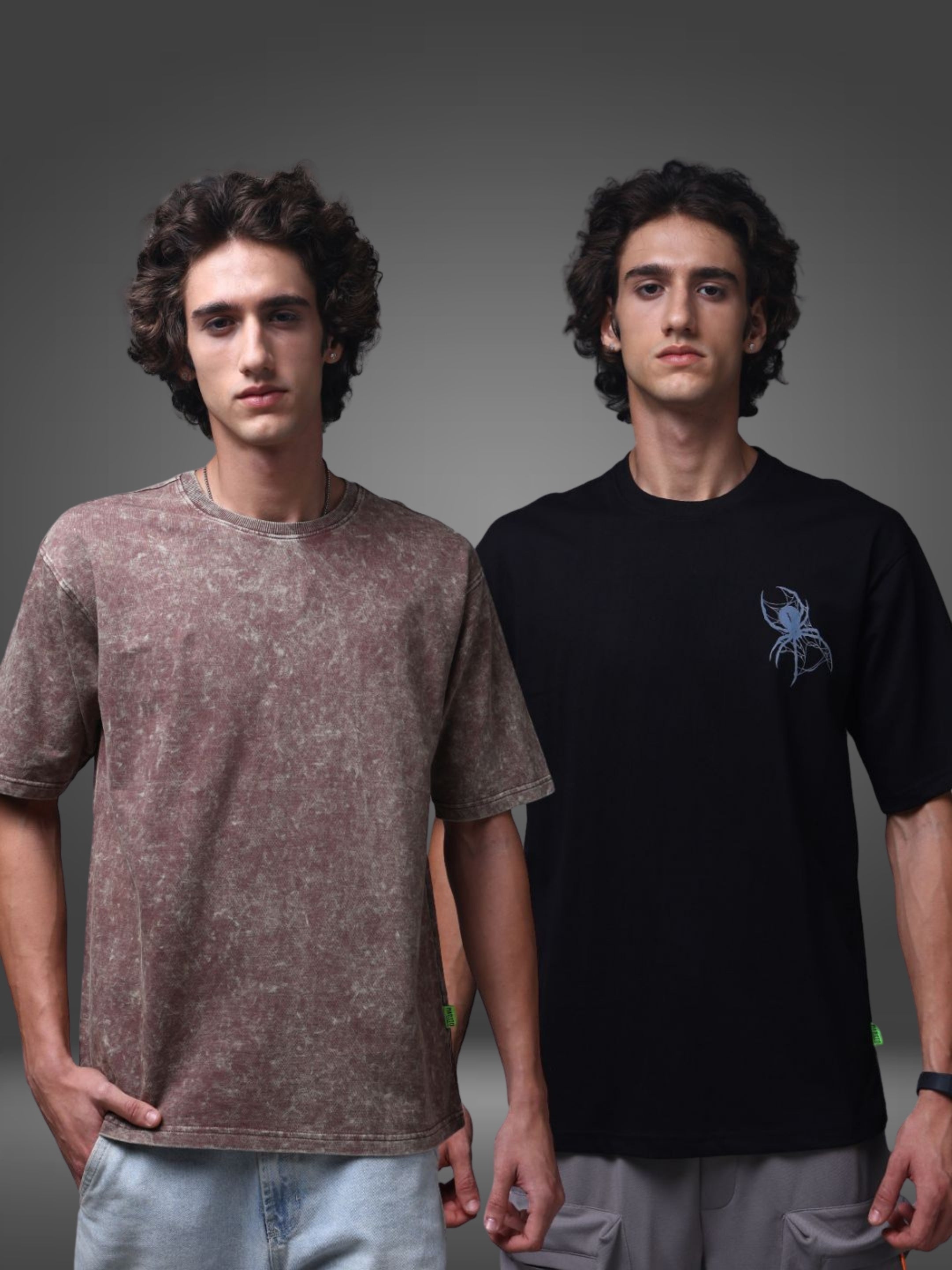 Men's Oversized Pack of 2 tshirts