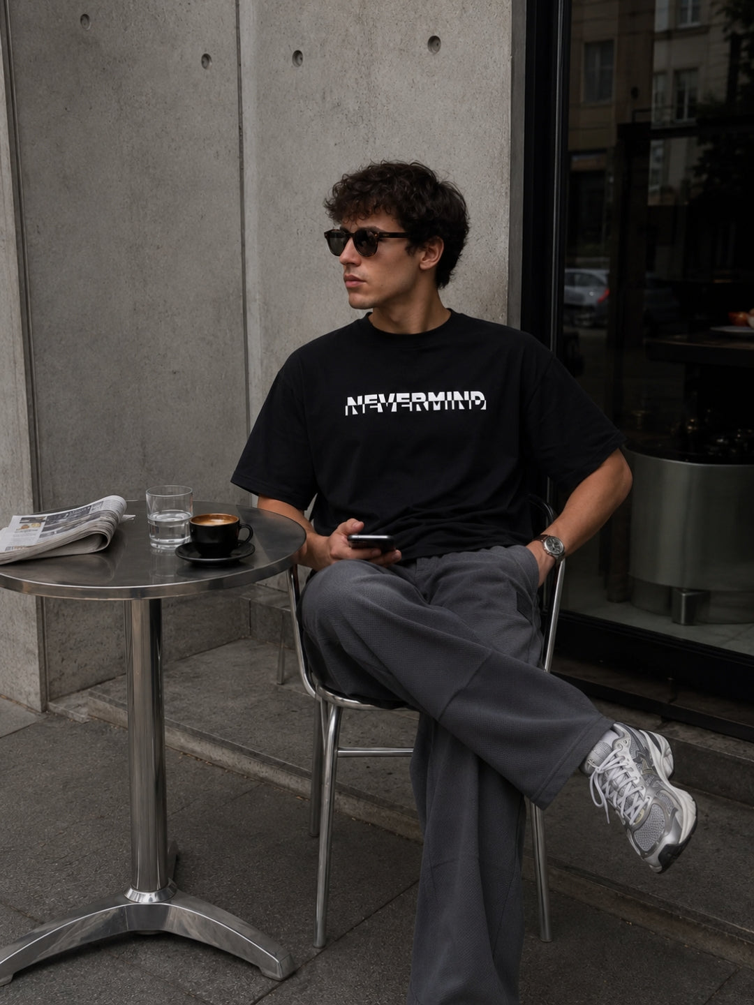 Men's Printed Regular T-Shirt & Relaxed fit Track Pants Streetwear Co-ord Set