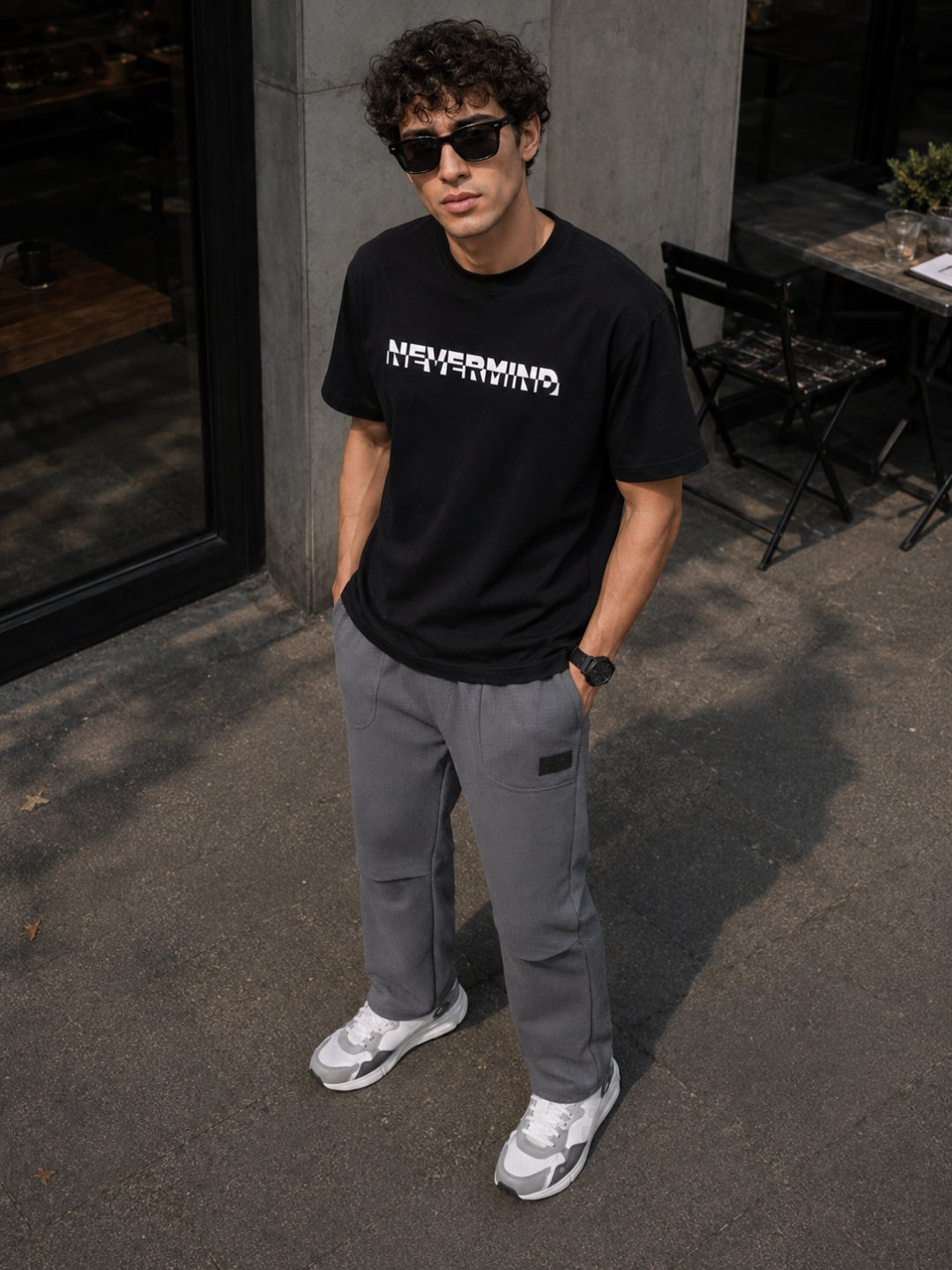 Men's Printed Regular T-Shirt & Relaxed fit Track Pants Streetwear Co-ord Set