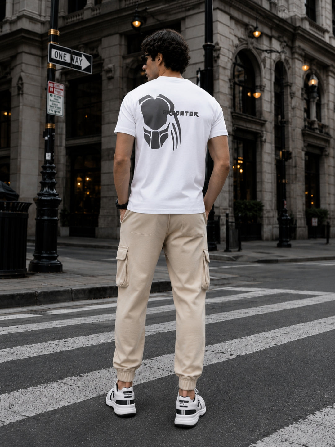 Men's Printed Regular T-Shirt & Cargo Regular fit Track Pant Streetwear Co-ord Set
