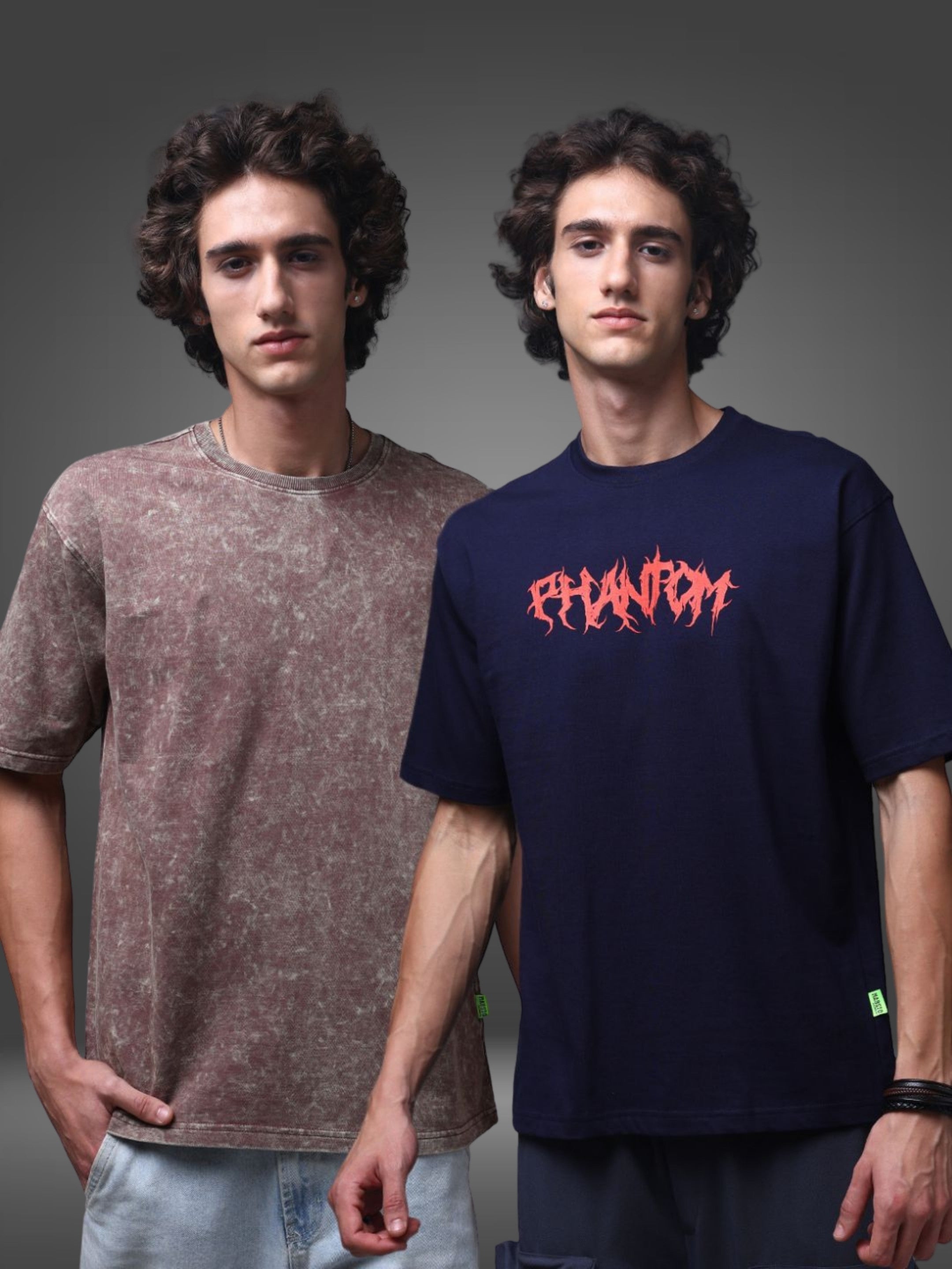 Men's Oversized Pack of 2 tshirts