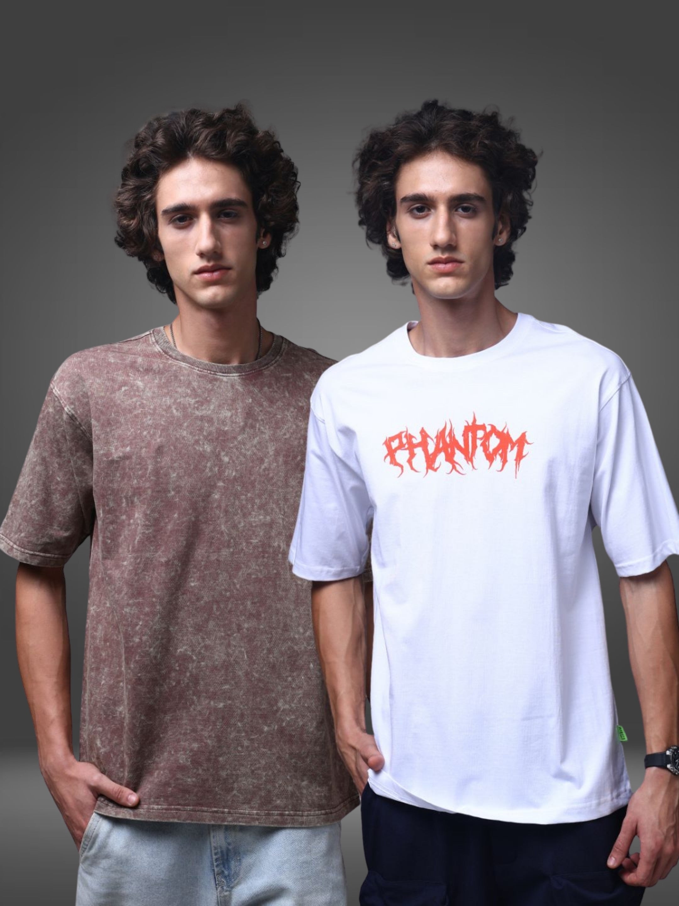 Men's Oversized Pack of 2 tshirts