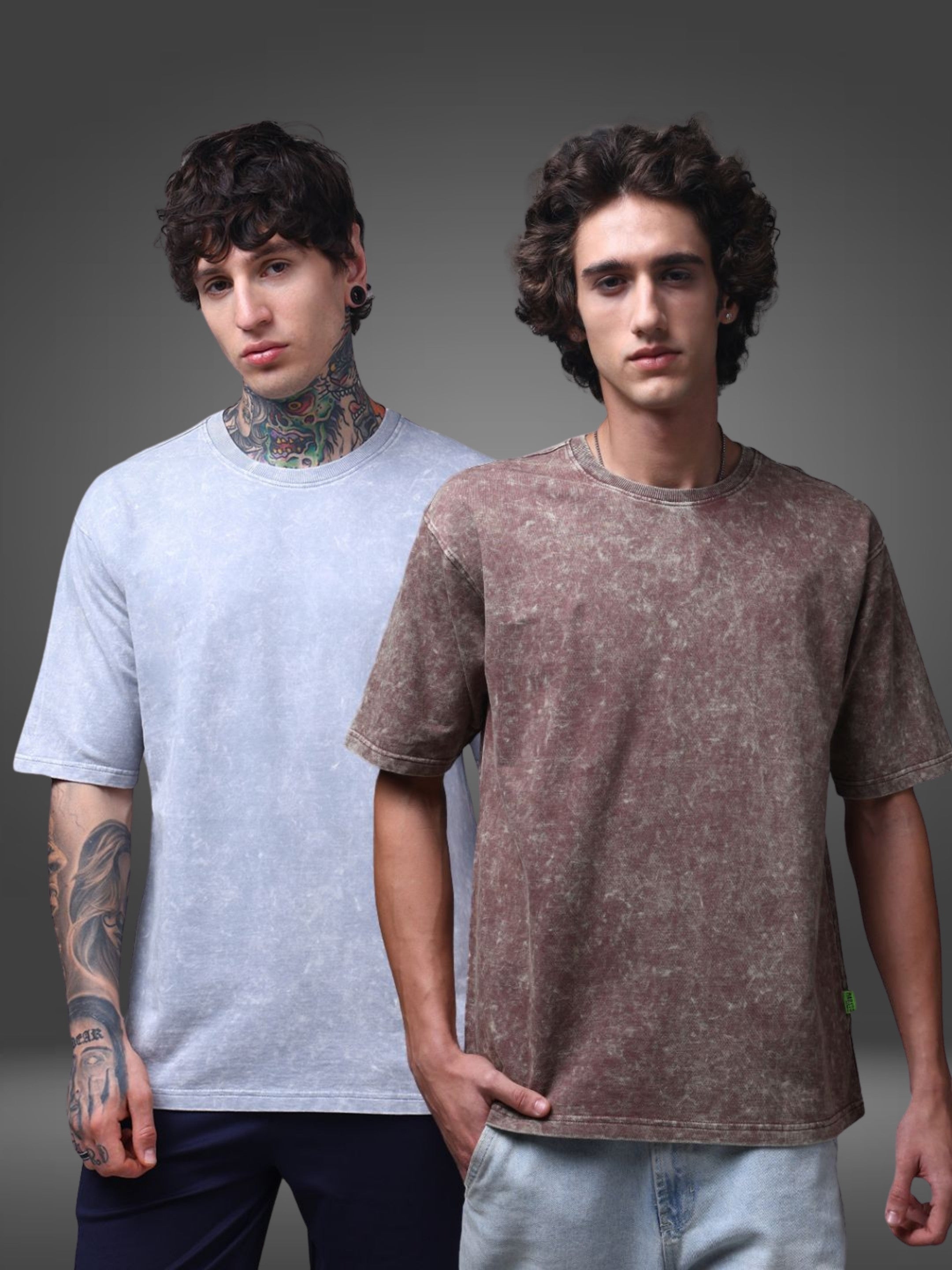 Men's Oversized Pack of 2 tshirts
