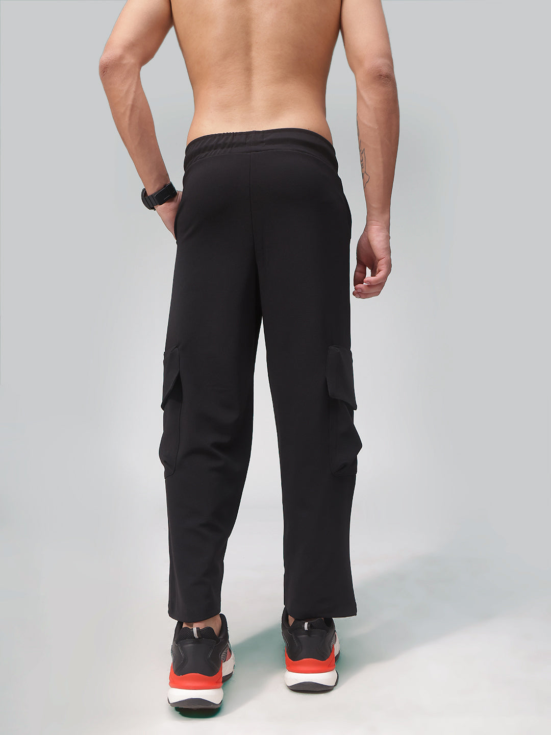 Mens Relaxed Fit Flexi Waist TrackPants