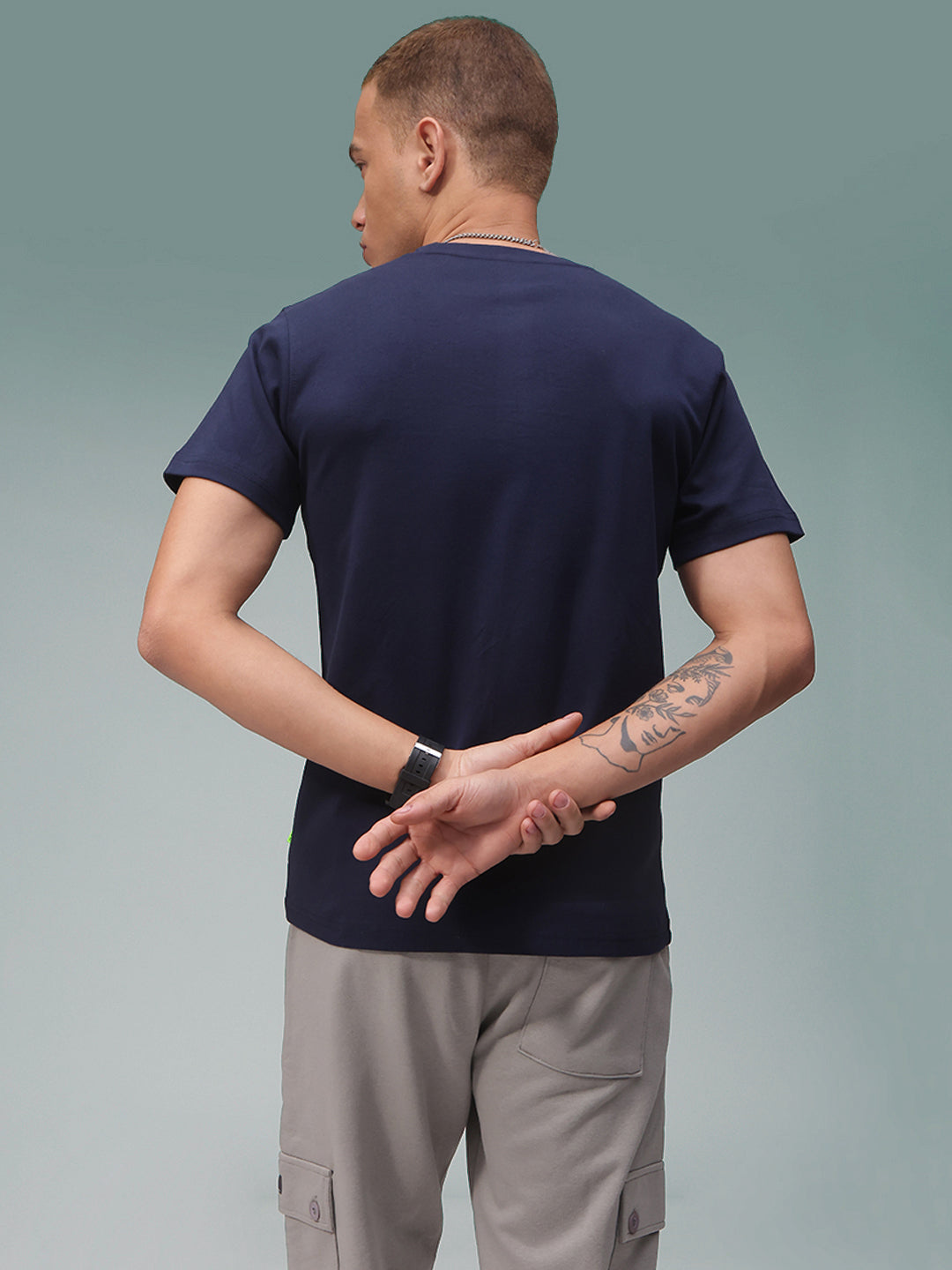 Mens Regular Fit Pack of 2 Printed Tshirts