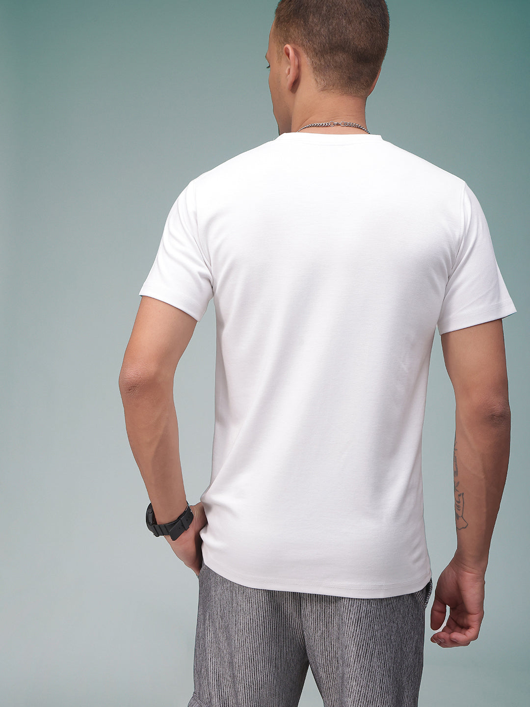 Mens Regular Fit Pack of 2 Printed Tshirts
