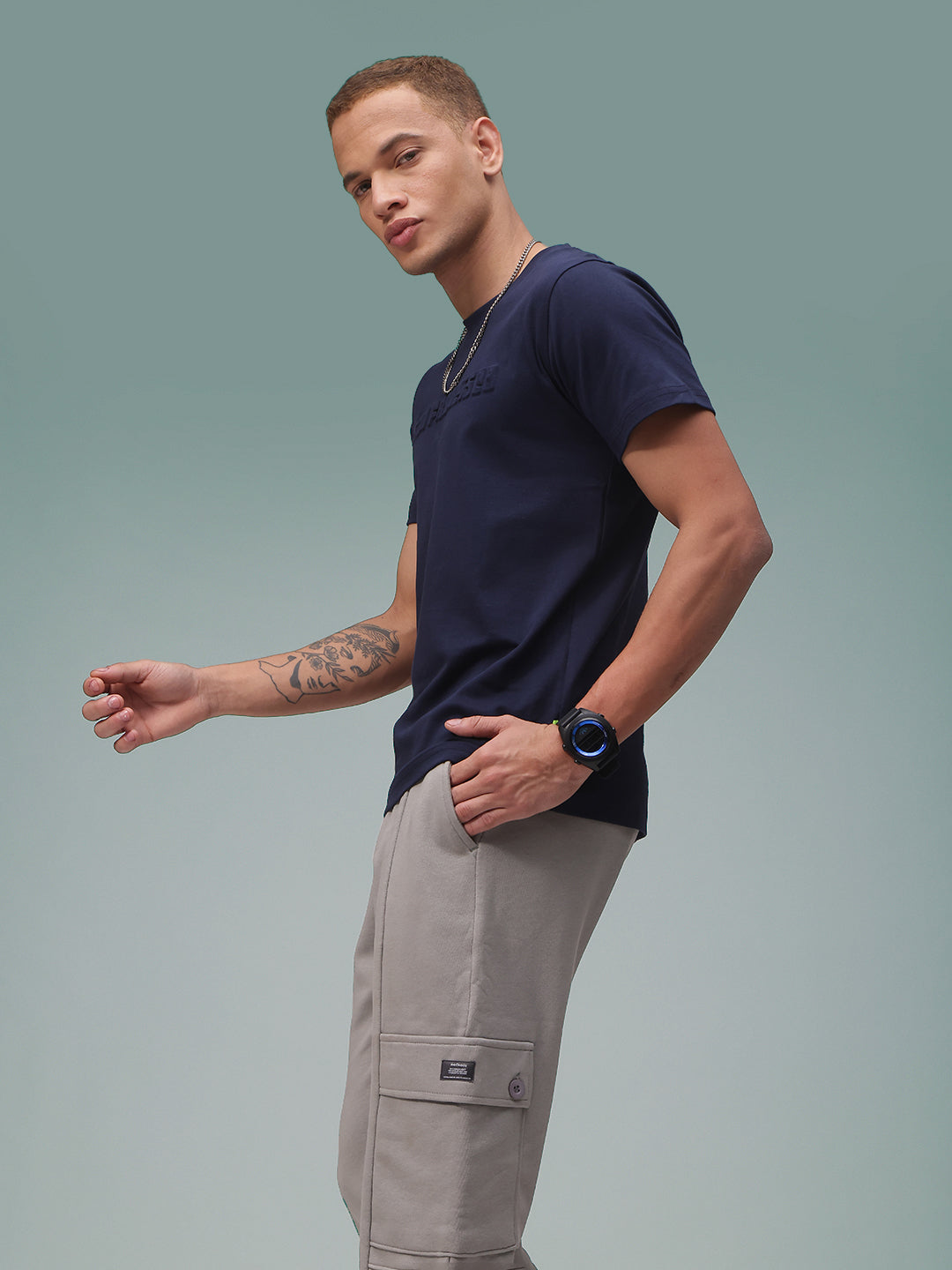 Mens Regular Fit Pack of 2 Printed Tshirts