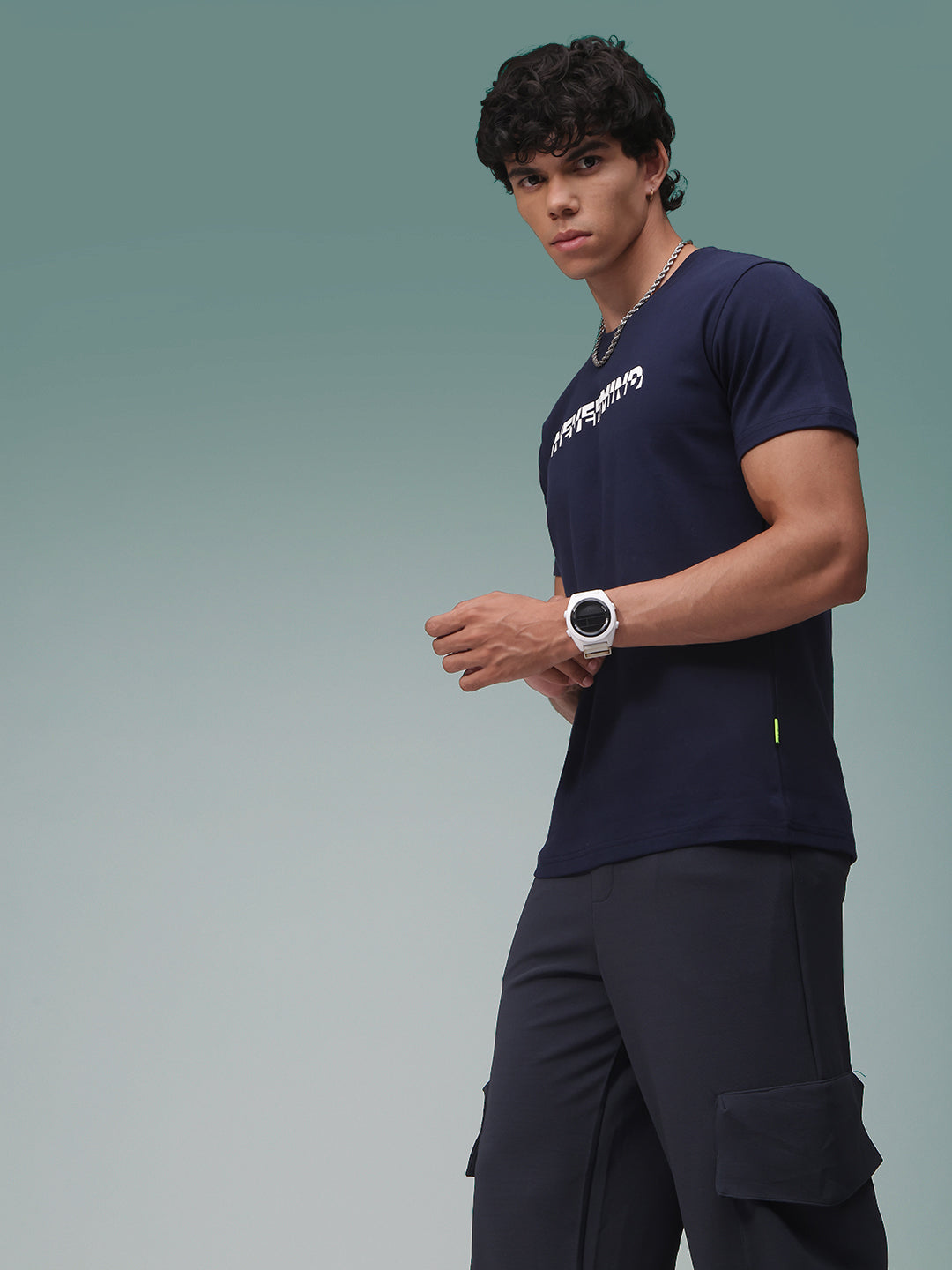 Mens Regular Fit Pack of 2 Printed Tshirts