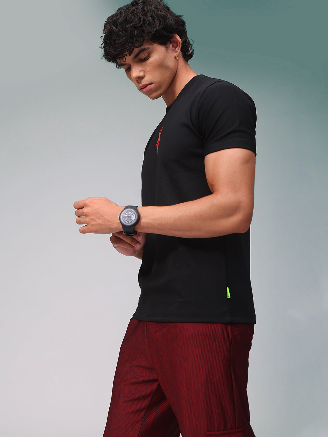 Mens Regular Fit Pack of 2 Printed Tshirts
