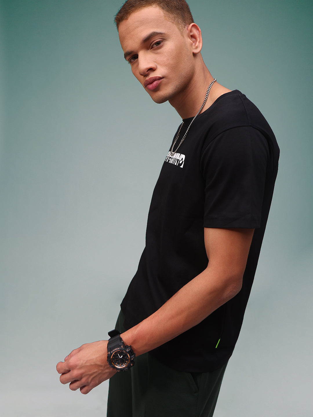 Mens Regular Fit Pack of 2 Printed Tshirts