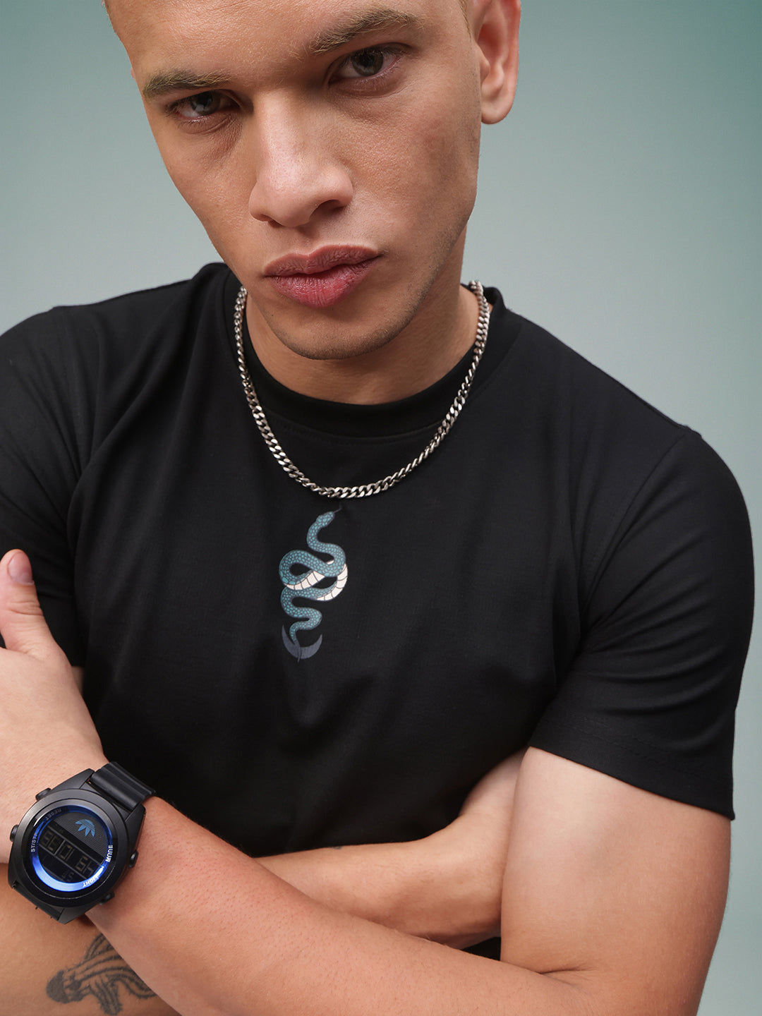 Mens Regular Fit Printed T Shirt