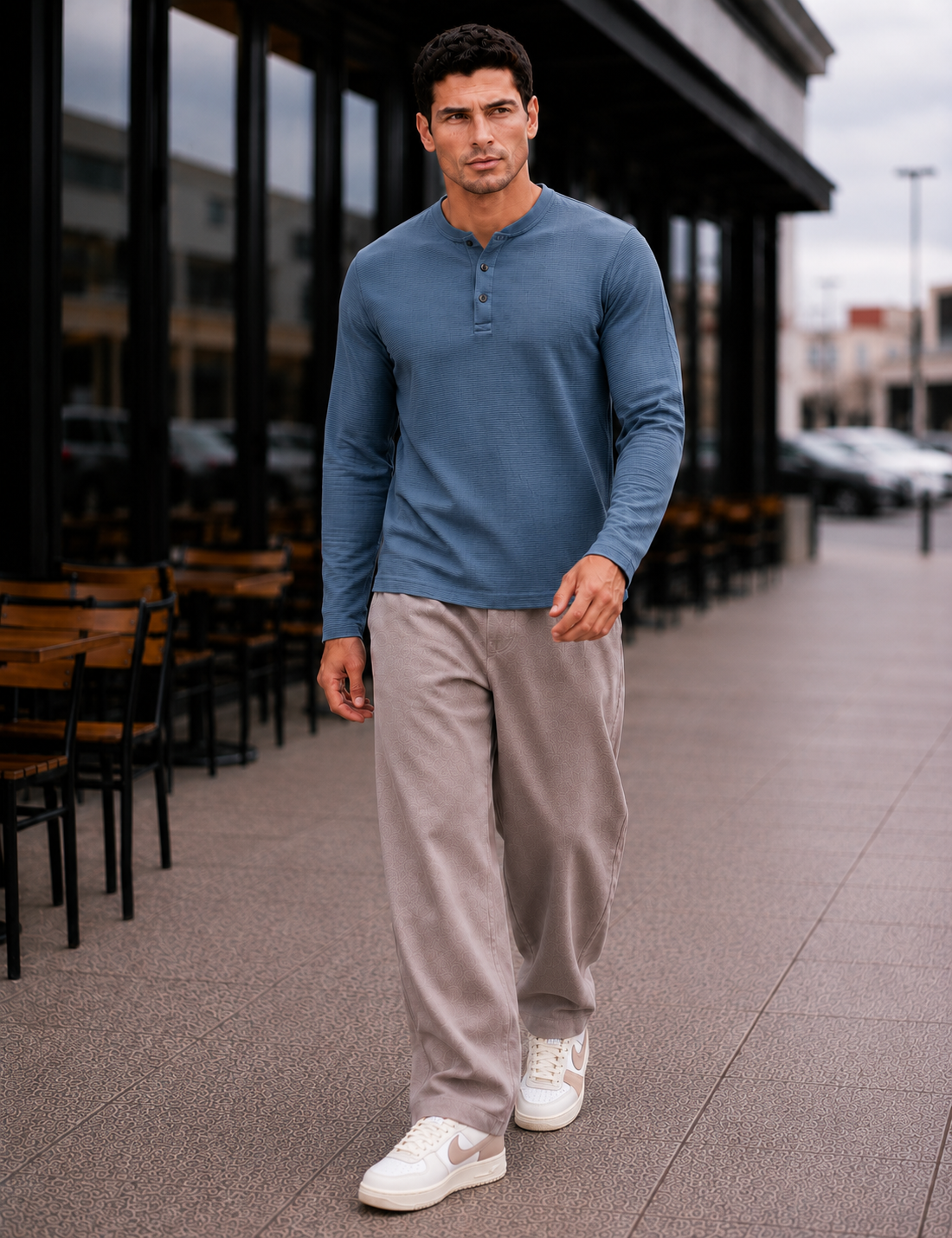 Mens Regular Fit Solid Full Sleeve T Shirt
