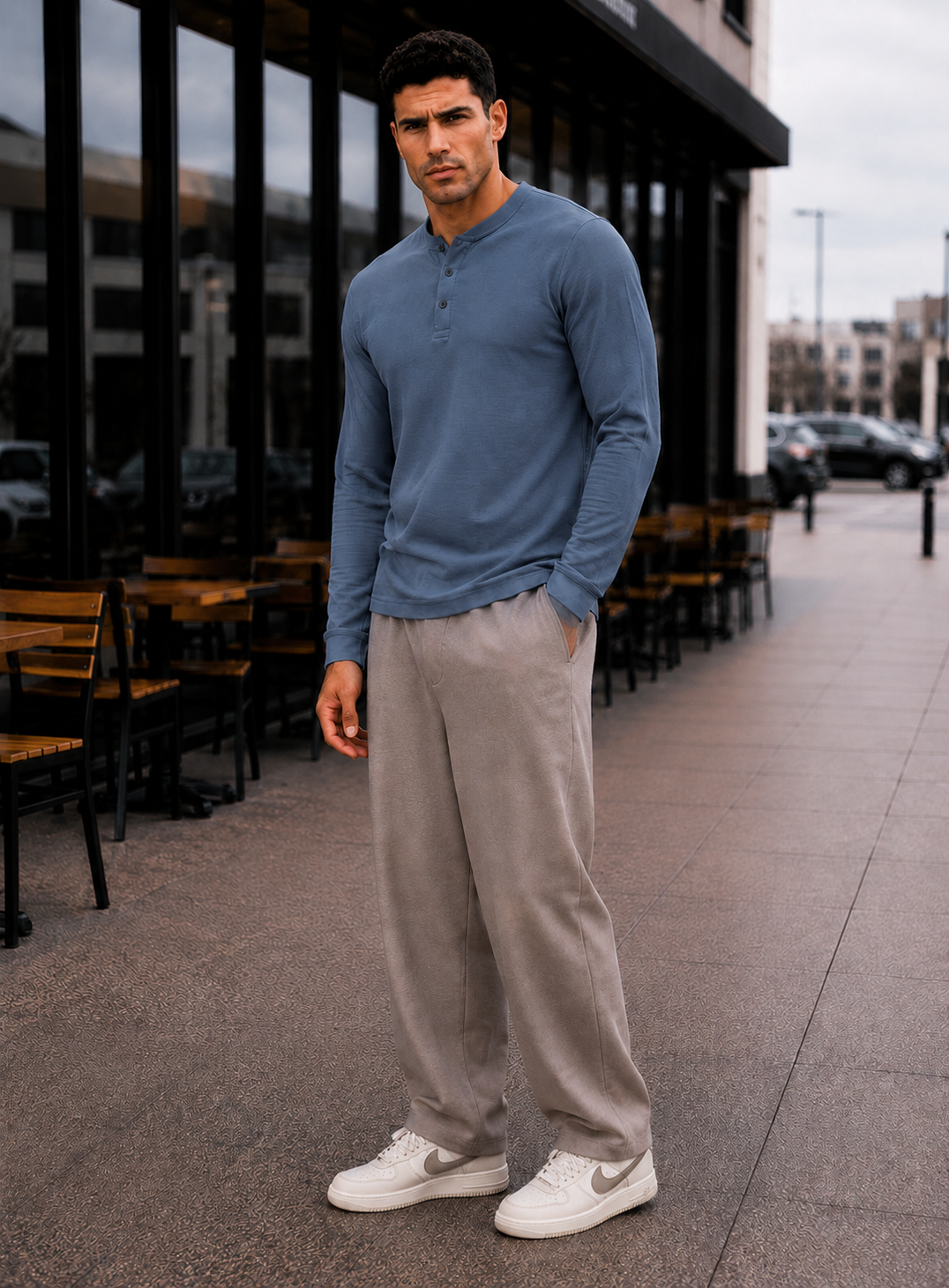 Mens Regular Fit Solid Full Sleeve T Shirt