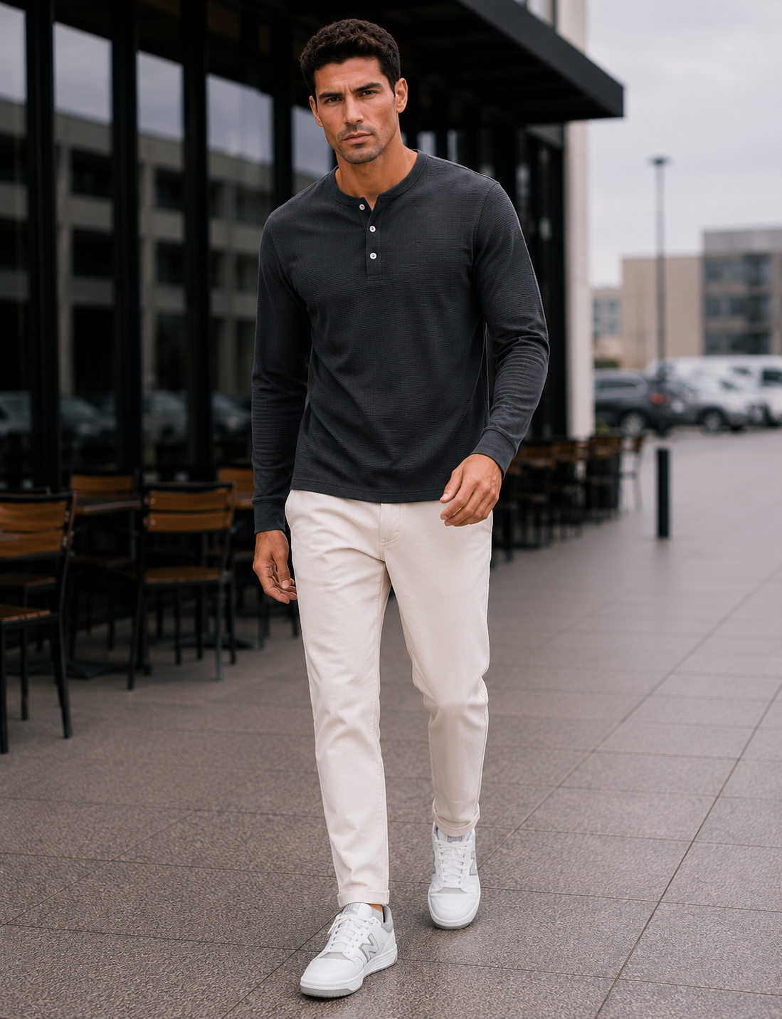 Mens Regular Fit Solid Full Sleeve T Shirt