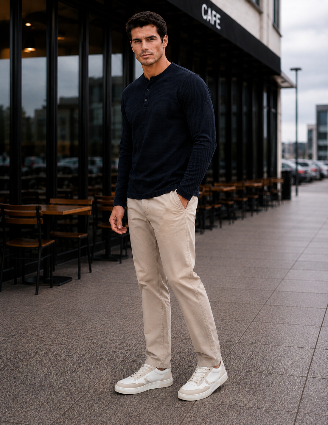 Men's Regular Fit Solid Full Sleeve Tshirt