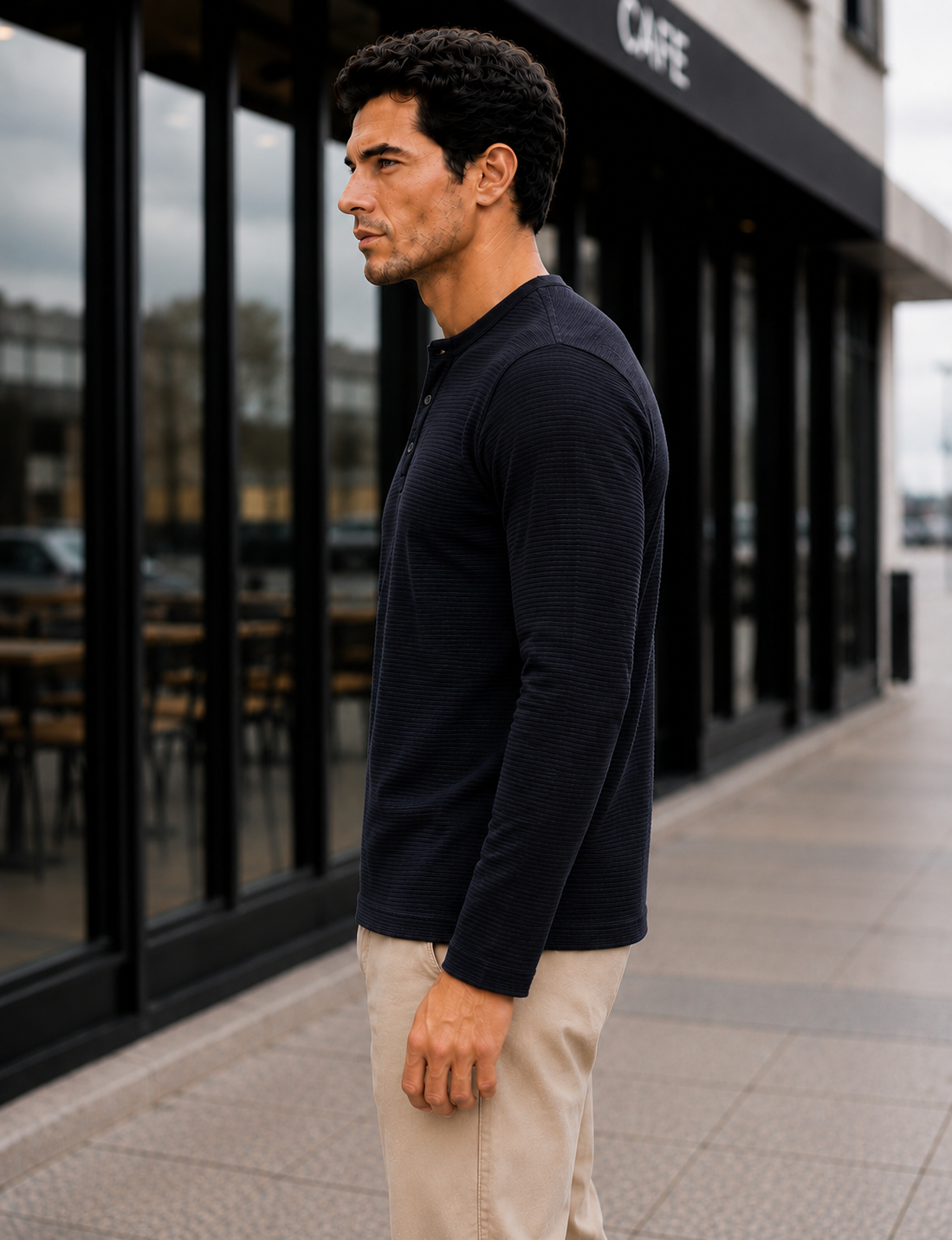 Men's Regular Fit Solid Full Sleeve Tshirt