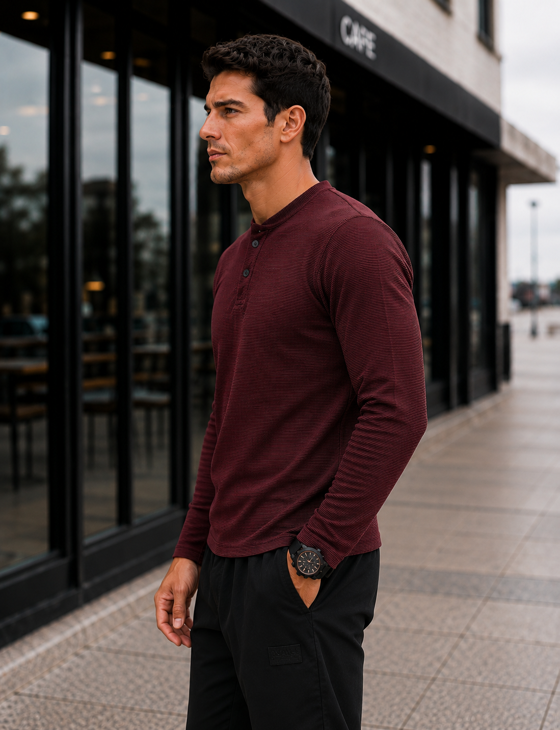 Mens Regular Fit Solid full Sleeve T Shirt